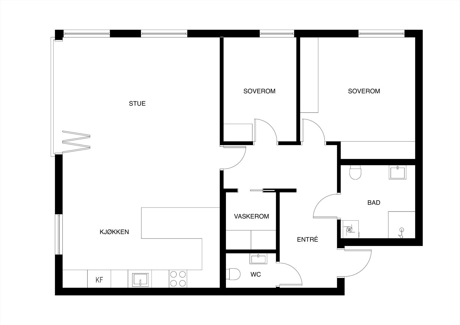 Plantegning 4. etasje Galleribilde