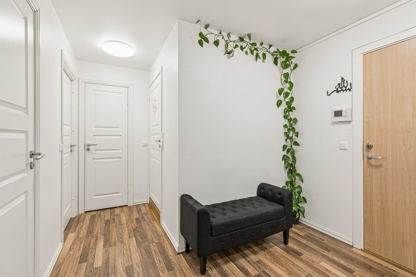 Fra gangen er det tilgang til alle rom, inkludert en praktisk innvendig bod. Galleribilde