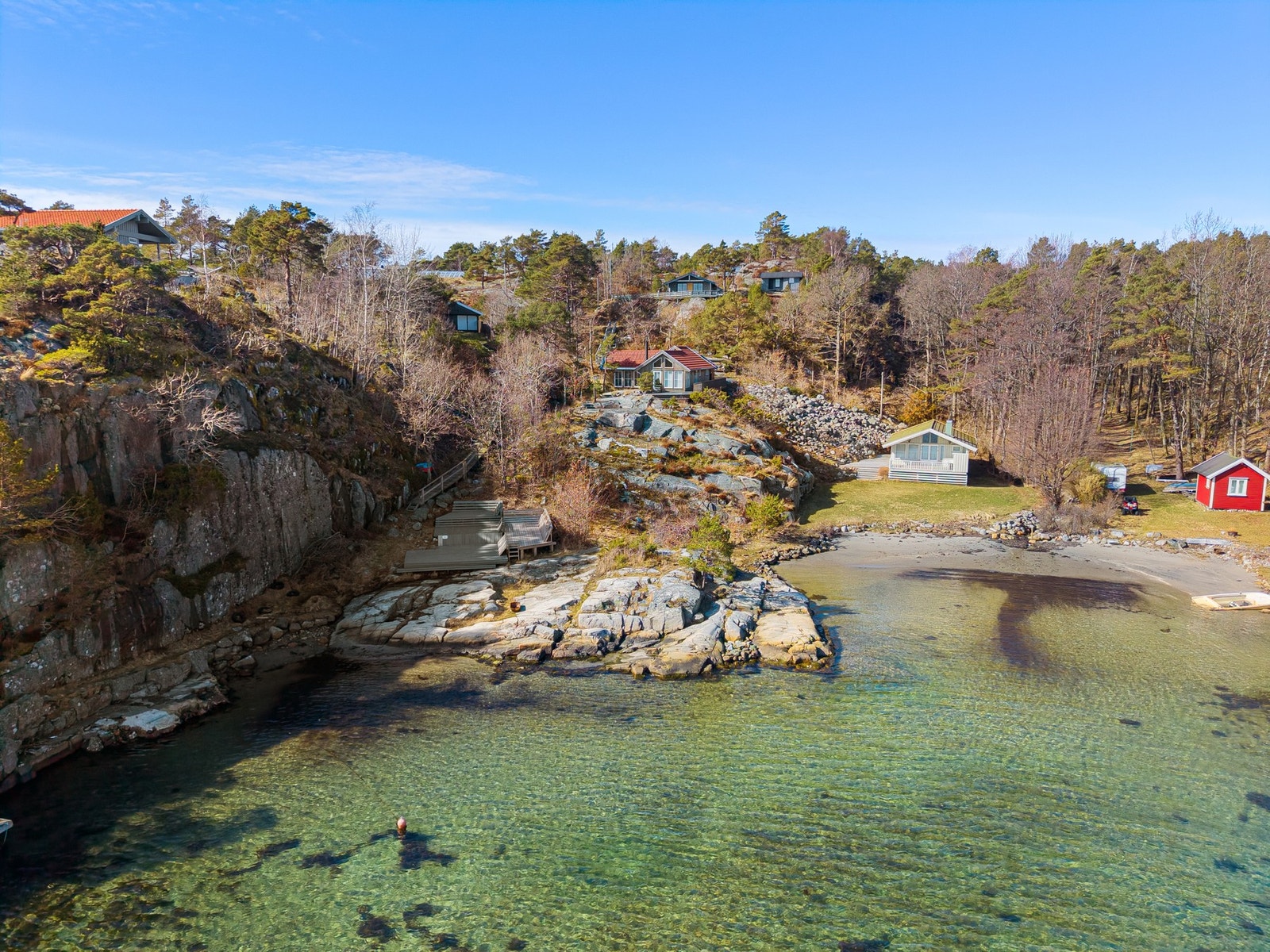 Fra badestrand i området Galleribilde