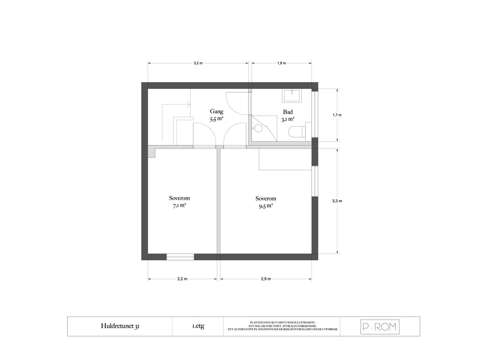 Plantegning 2. etg. Galleribilde