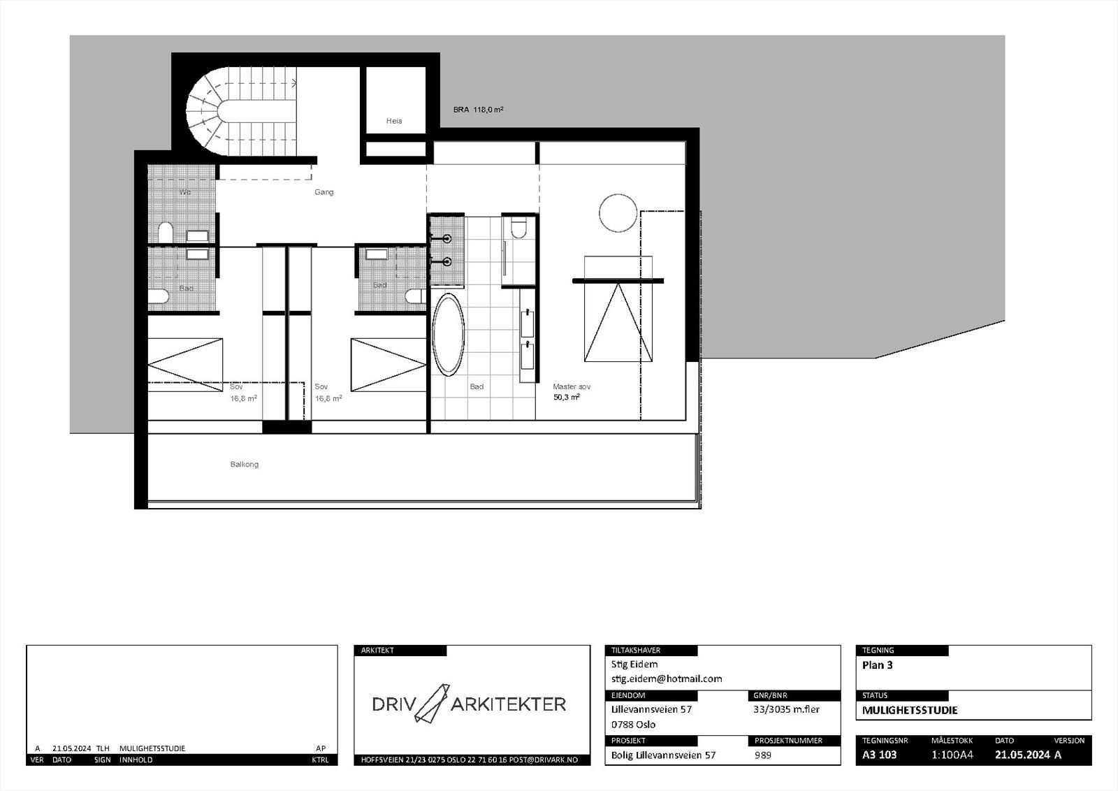 Mulighetsstudie av Driv arkitekter. Galleribilde