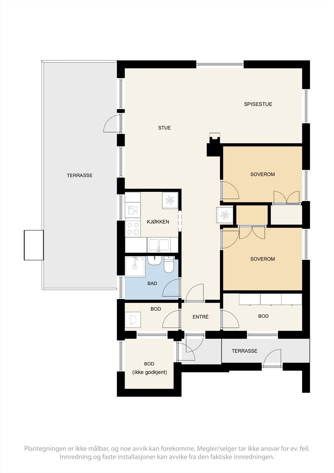 Plantegning for Sannervegen 39. Galleribilde