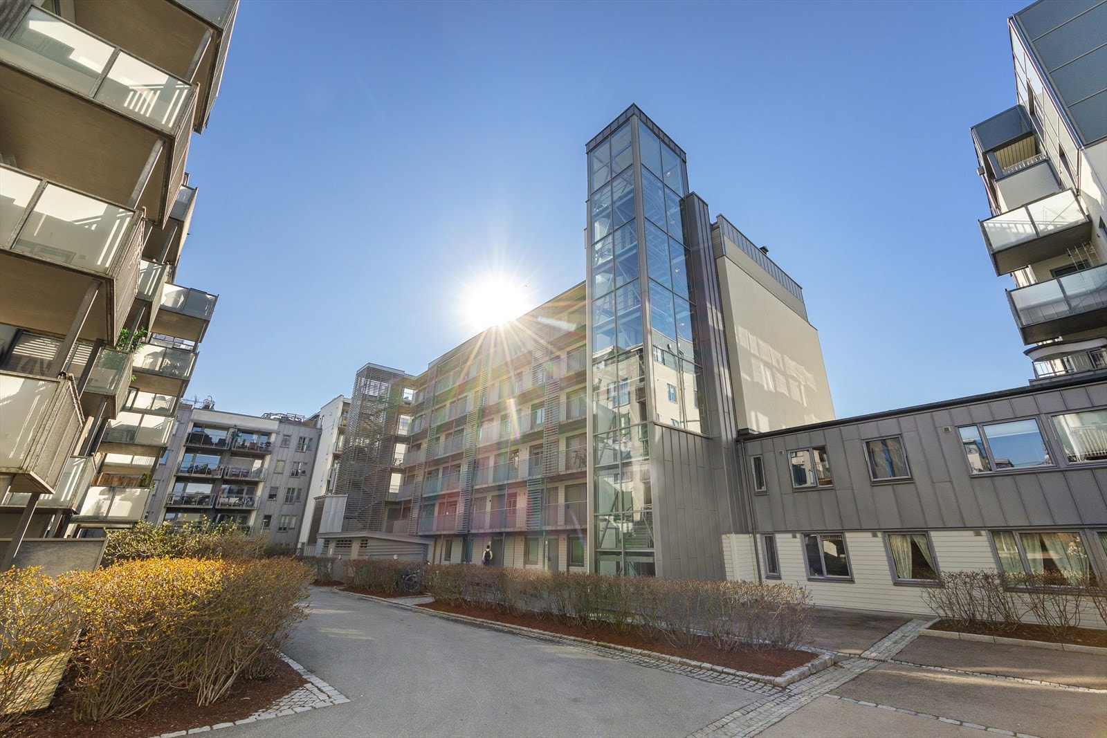 Leiligheten ligger i populære Ringnes park. Galleribilde
