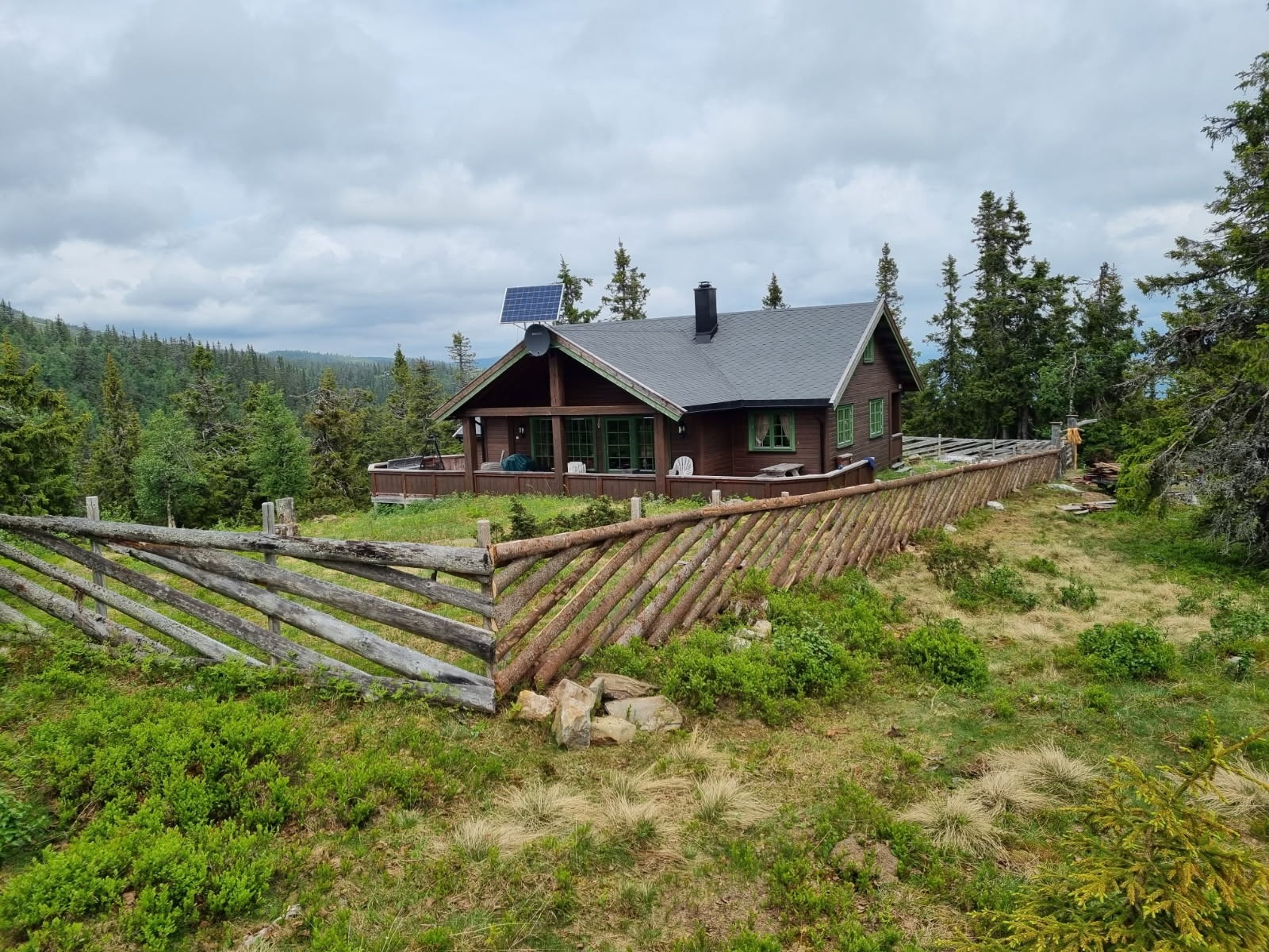Inngjerdet naturtomt. Galleribilde