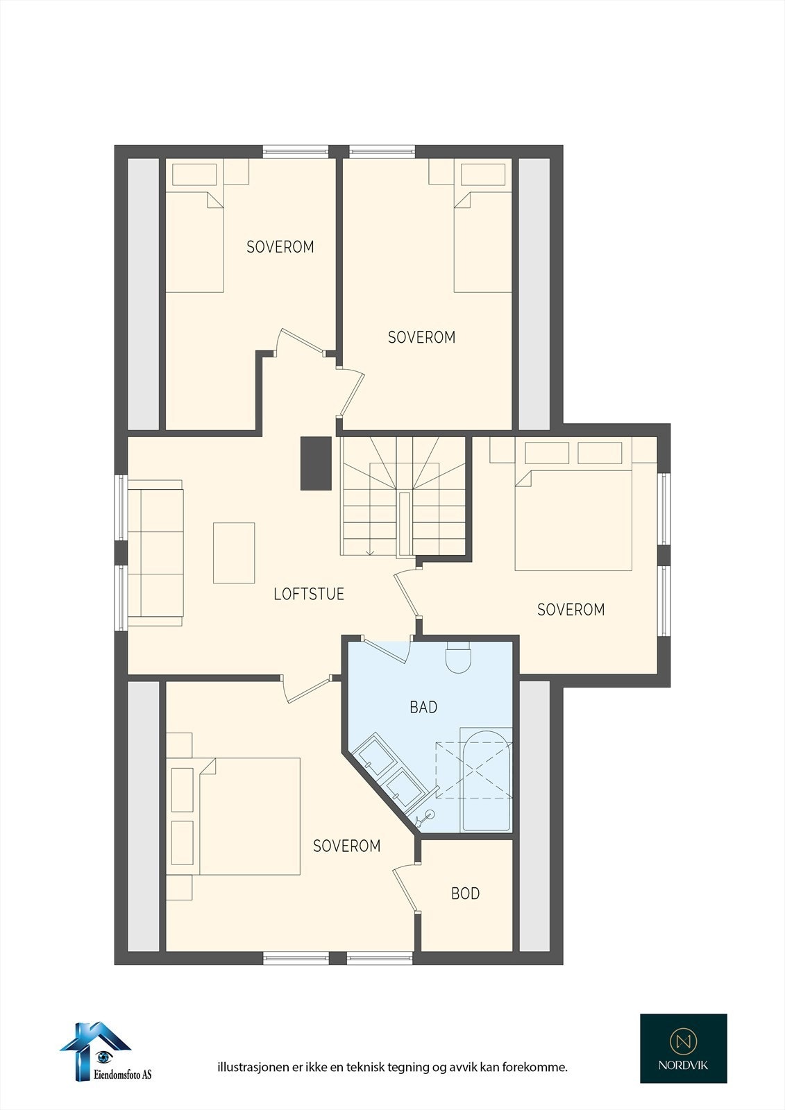 Planskisse 1.Etasje Galleribilde