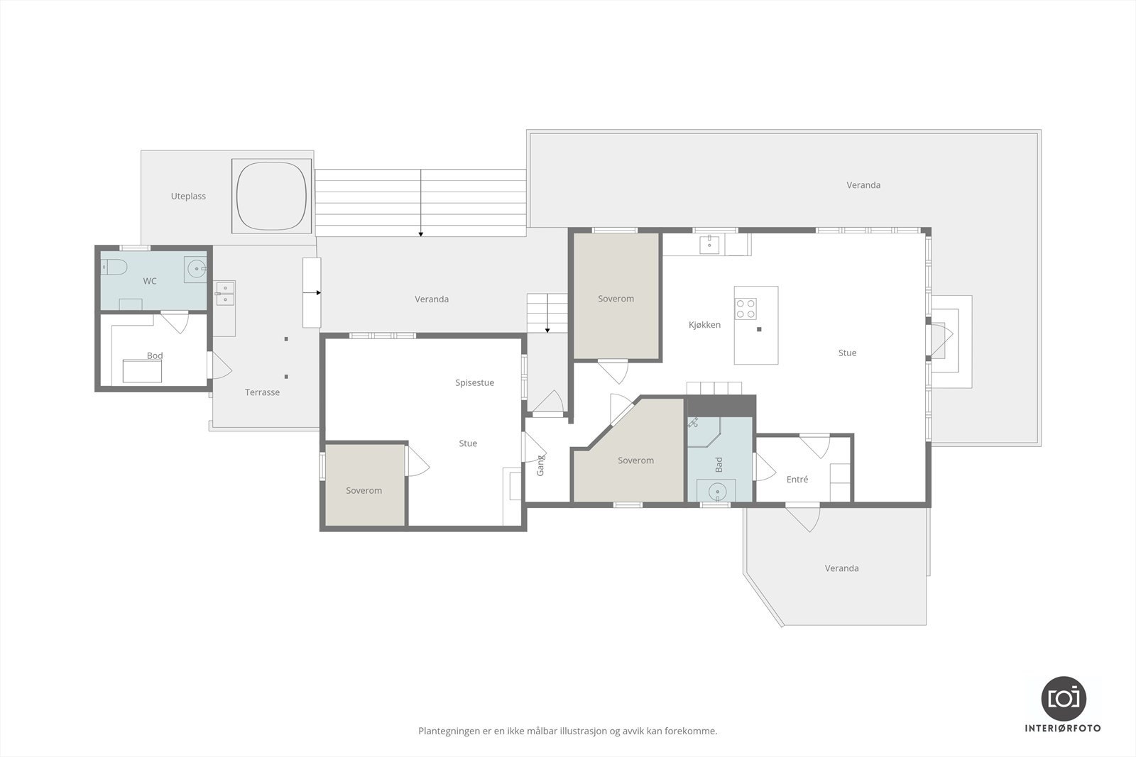 Plantegning Galleribilde