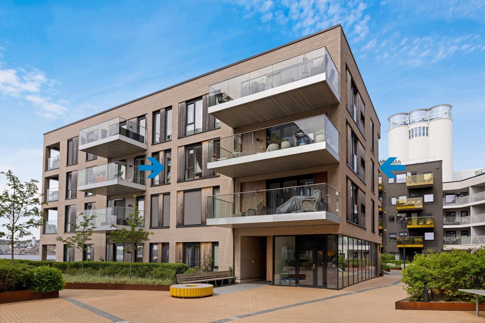 Leiligheten har en flott beliggenhet på hjørnet i 3.etg. Galleribilde