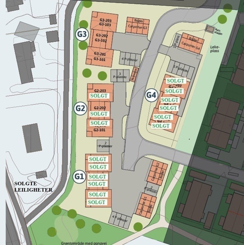 Oversikt over solgte leiligheter Galleribilde