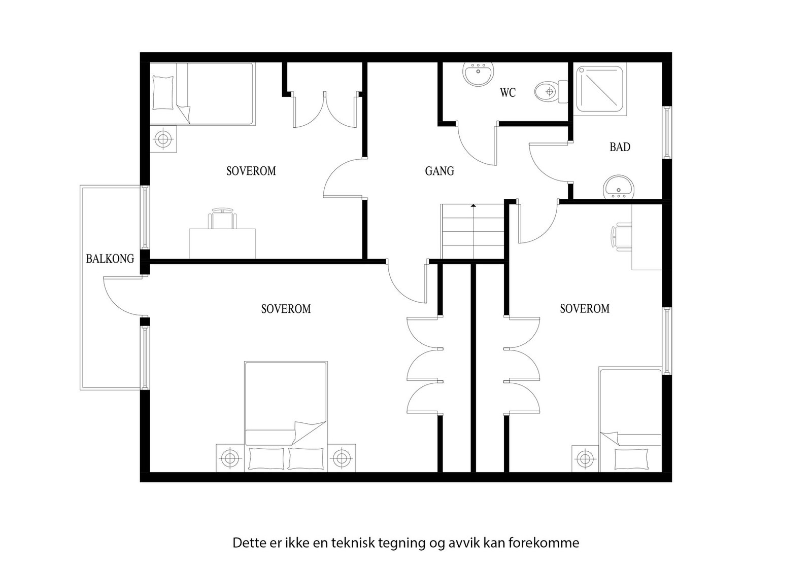 Plantegning 2. etasje Galleribilde
