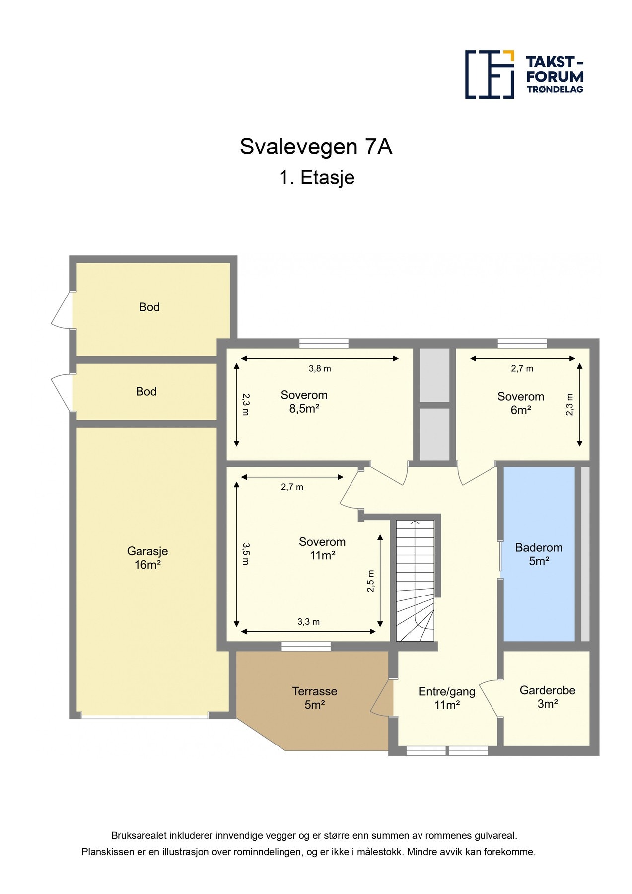 Planskisse 1 etasje Galleribilde