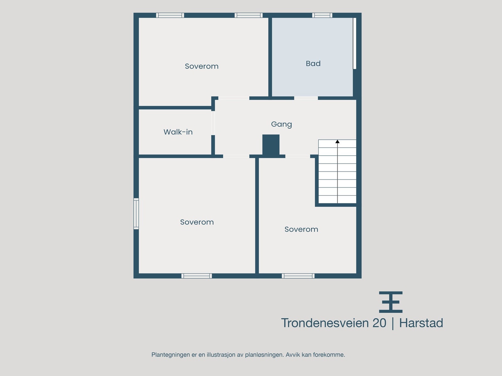 Plantegning 2. etasje Galleribilde