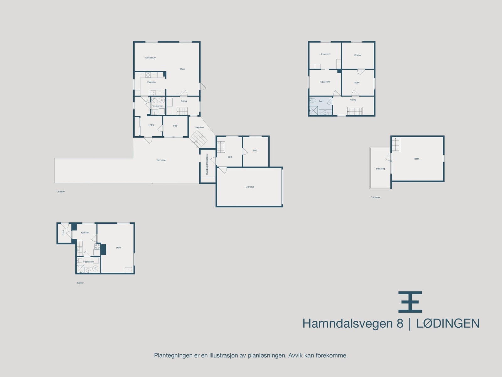 Plantegninger samlet Galleribilde