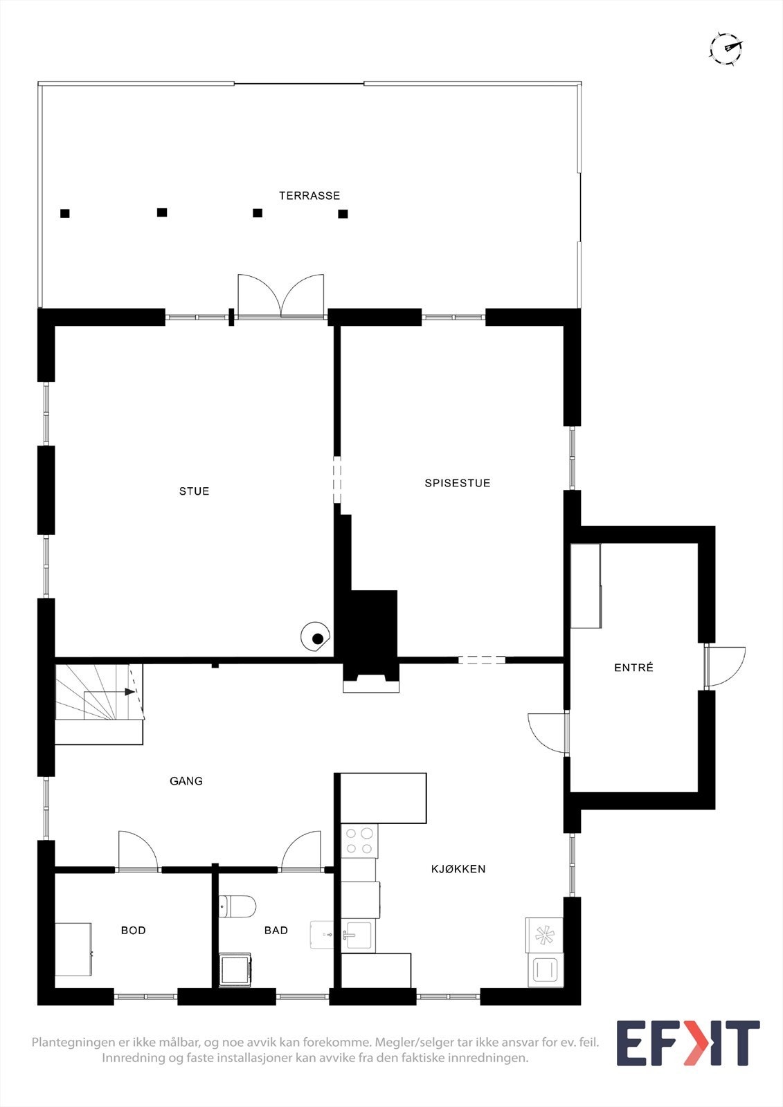 Plantegning 1. etasje. Galleribilde
