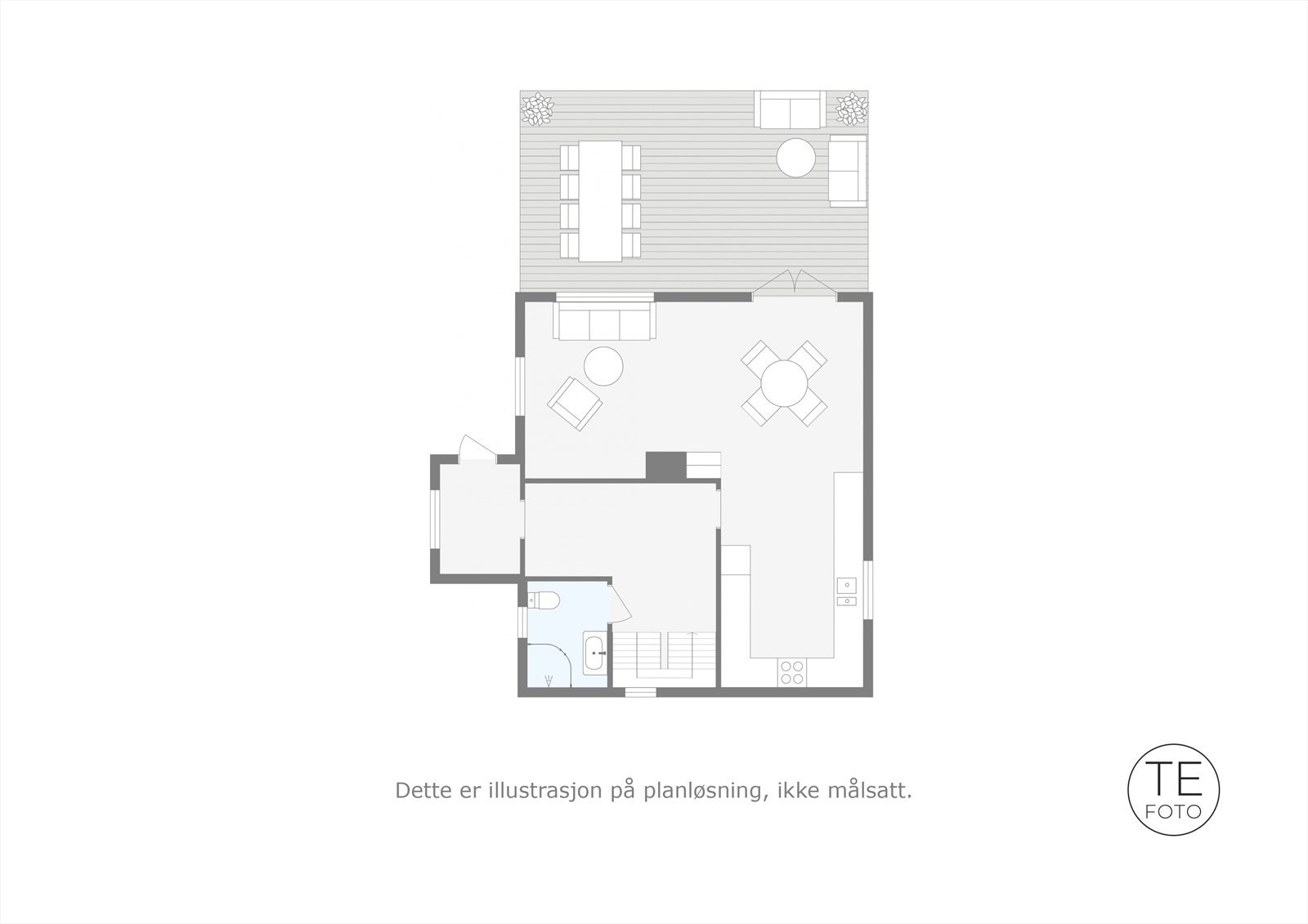 Plantegning hovedetasjen. Galleribilde
