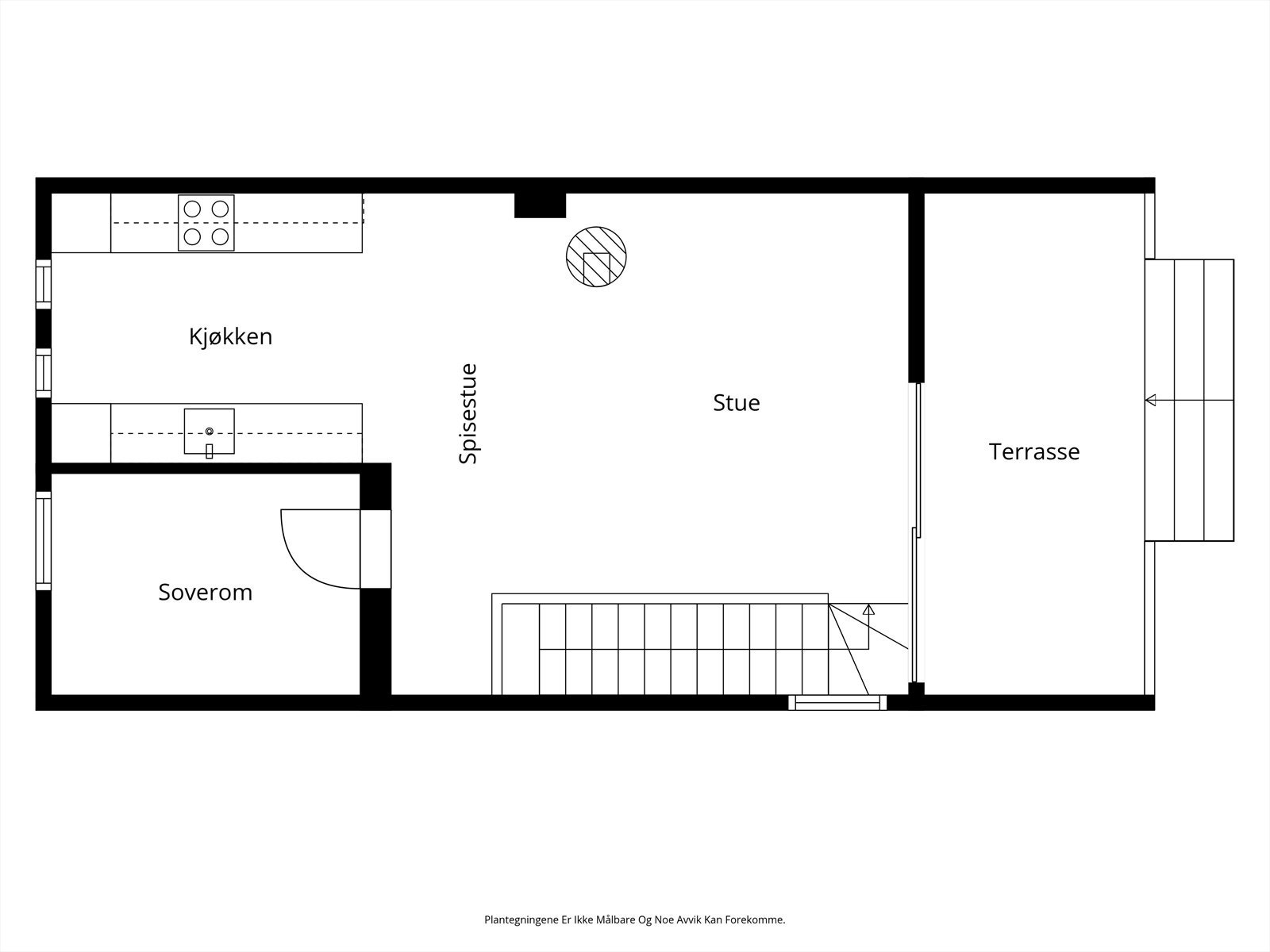 Planskisse andre etasje. Galleribilde