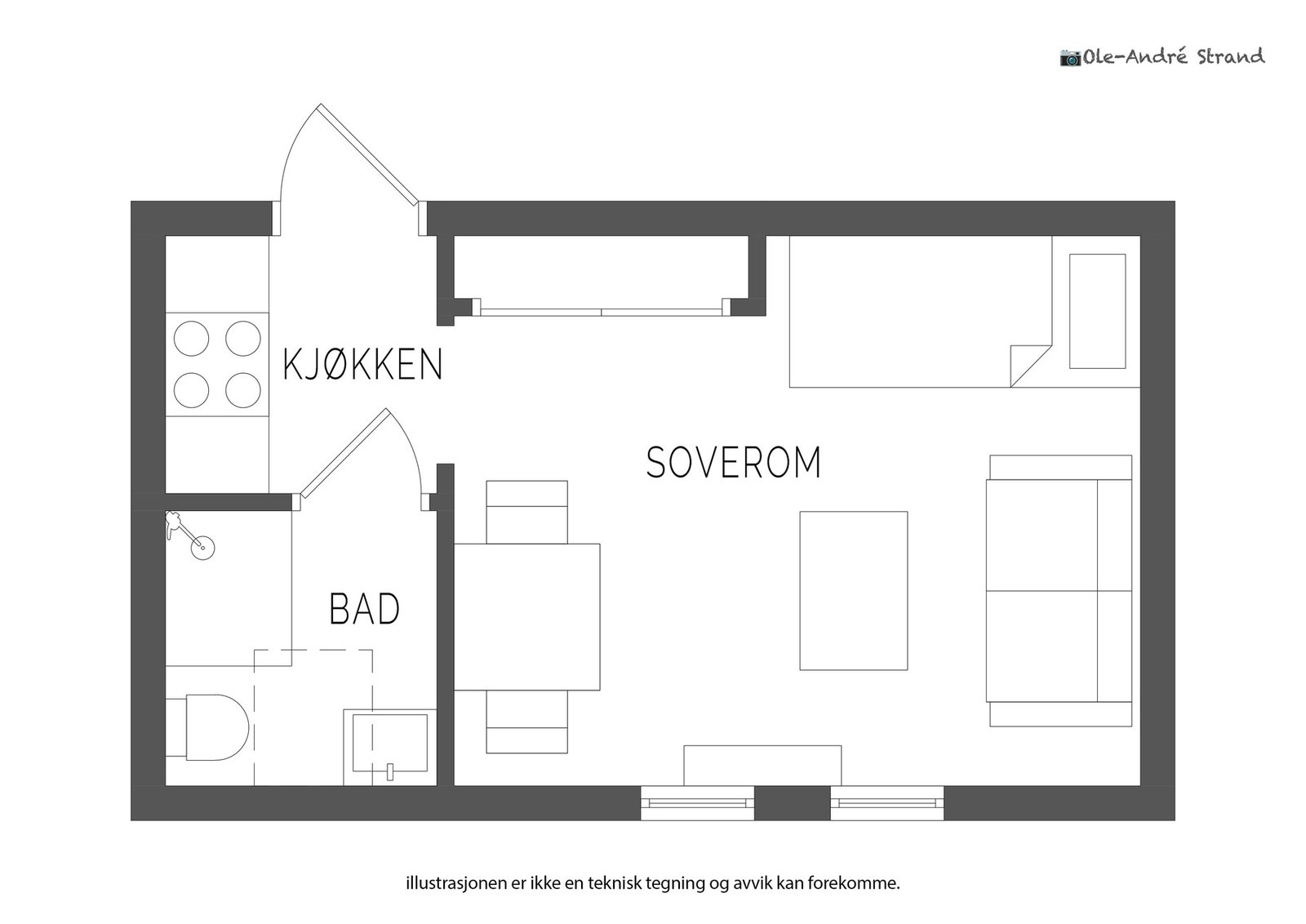 Plantegning 5.etg. Galleribilde
