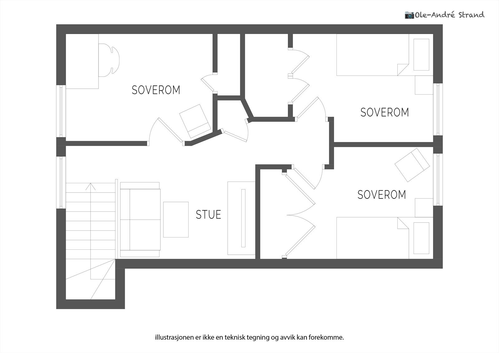 Plantegning 2.etg. Galleribilde