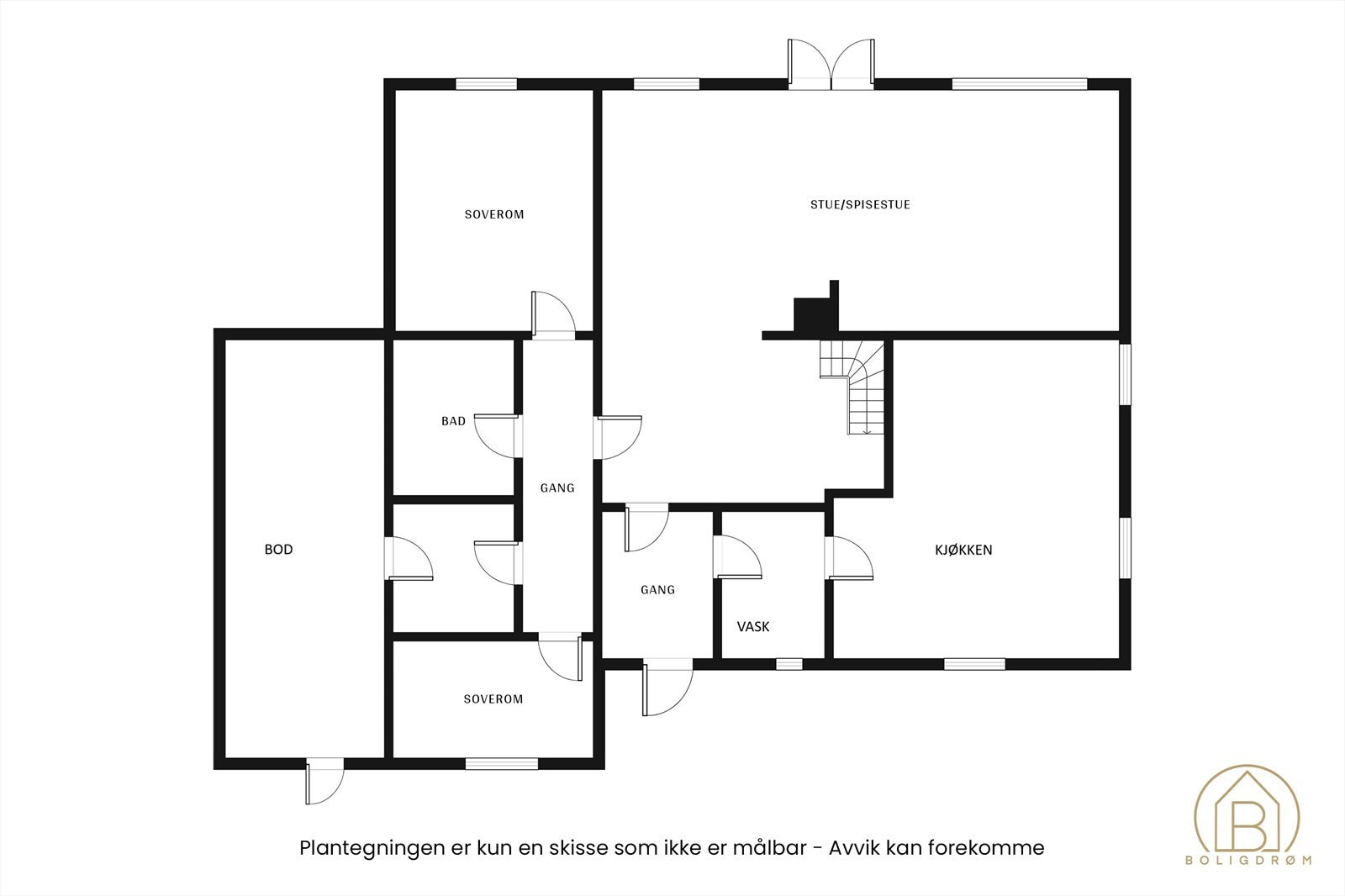 Plantegning 1. etasje. Galleribilde