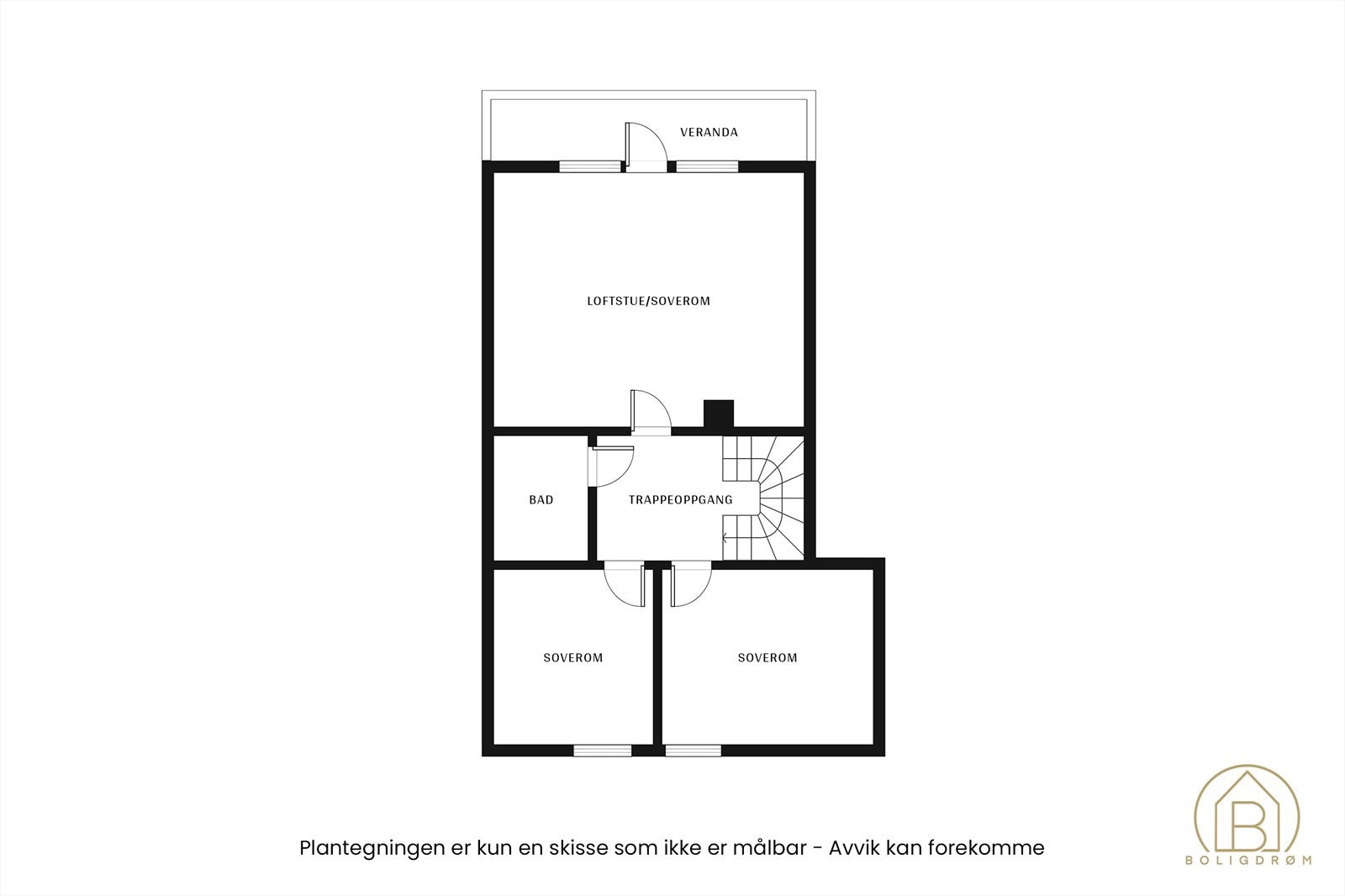Plantegning loft. Galleribilde