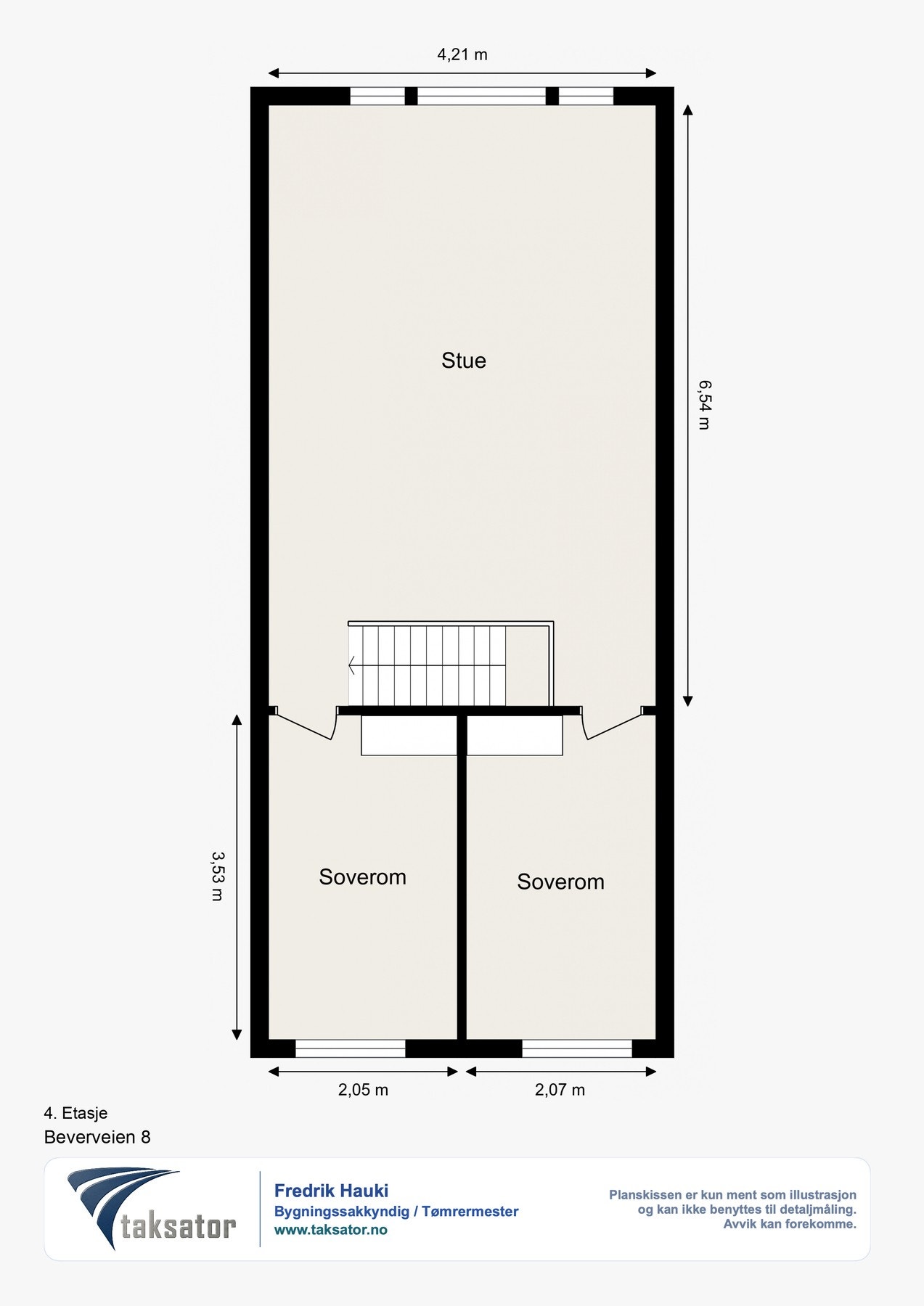 Planløsning 2. etasje Galleribilde