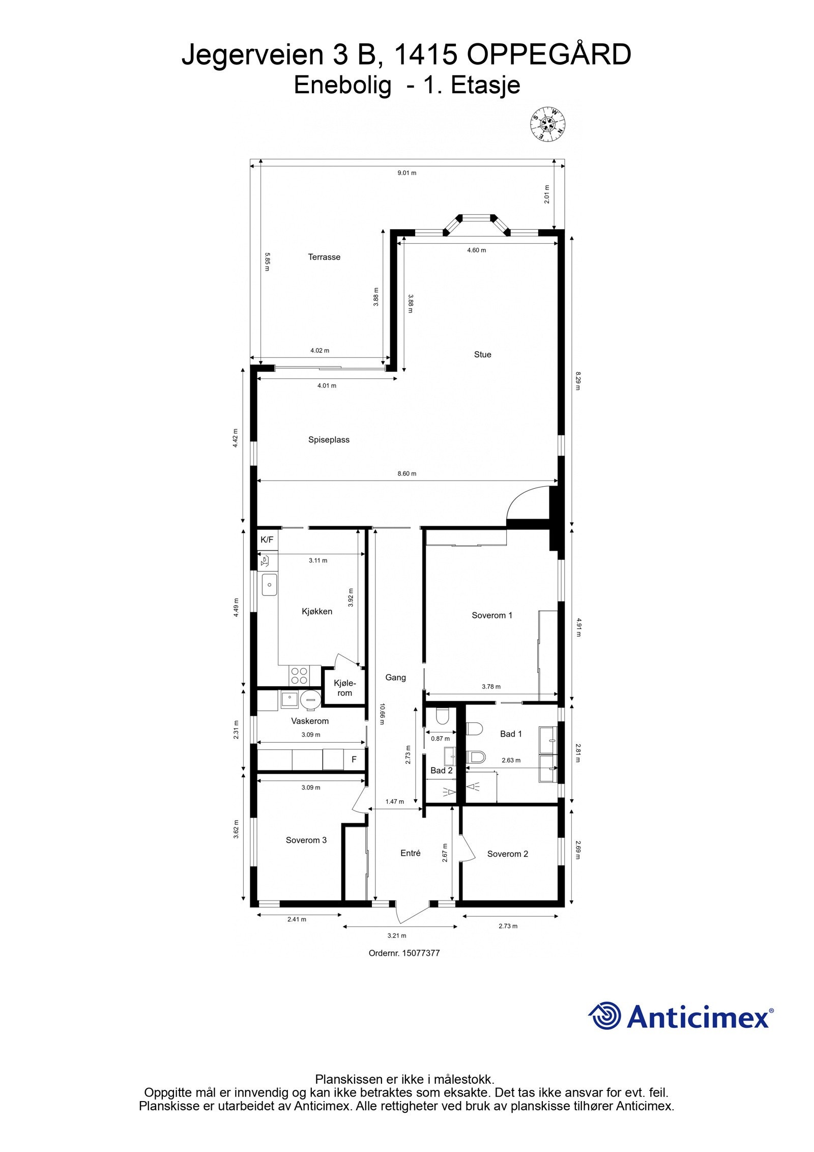 Plan 1. etasje Galleribilde