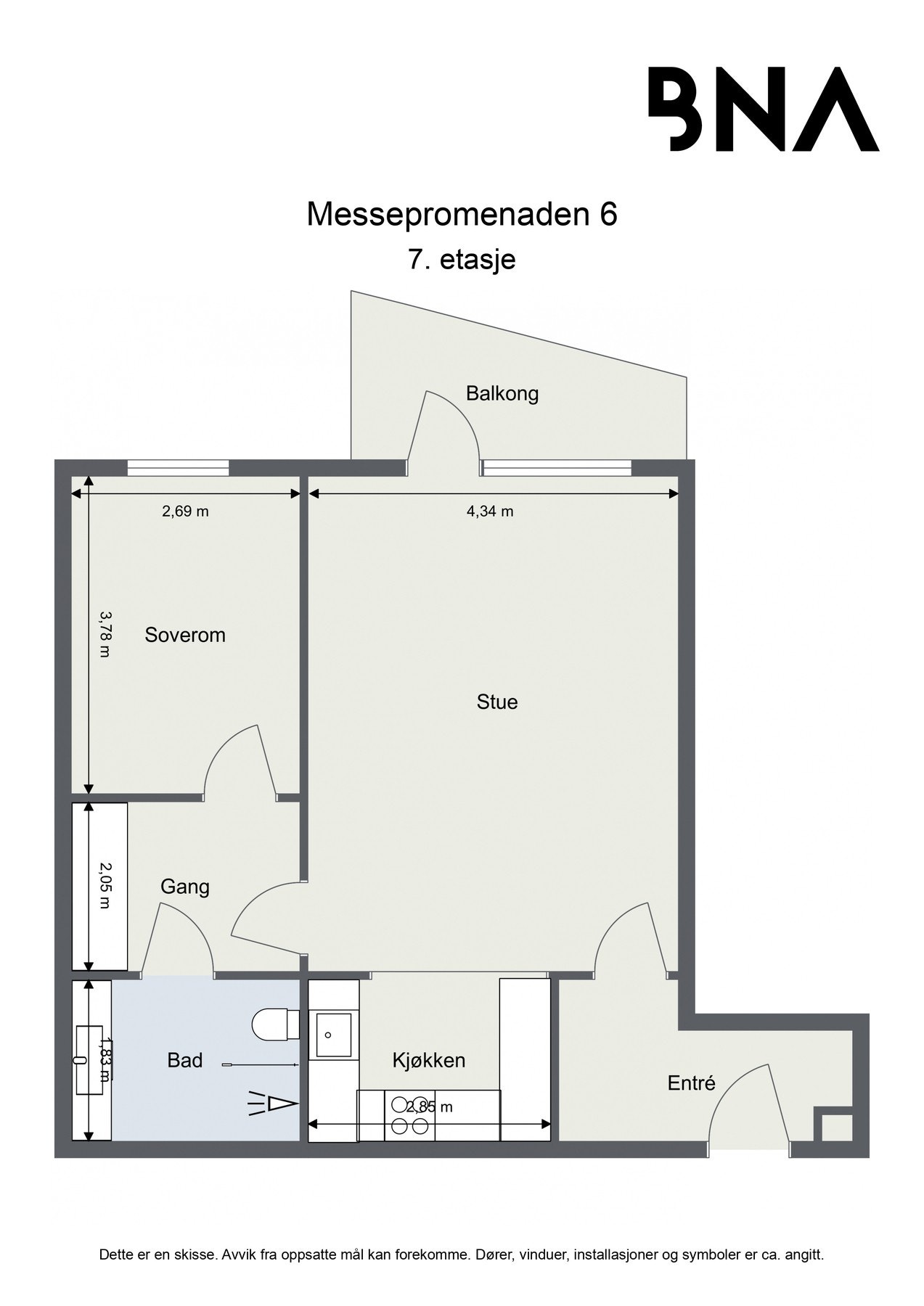 Plantegning Galleribilde