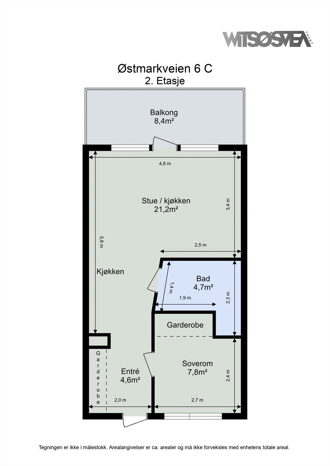 Planskisse 2. etasje Galleribilde