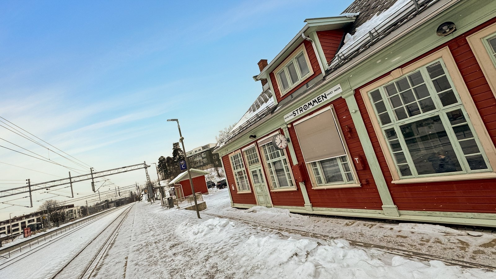 Kort vei til Strømmen togstasjon. Galleribilde