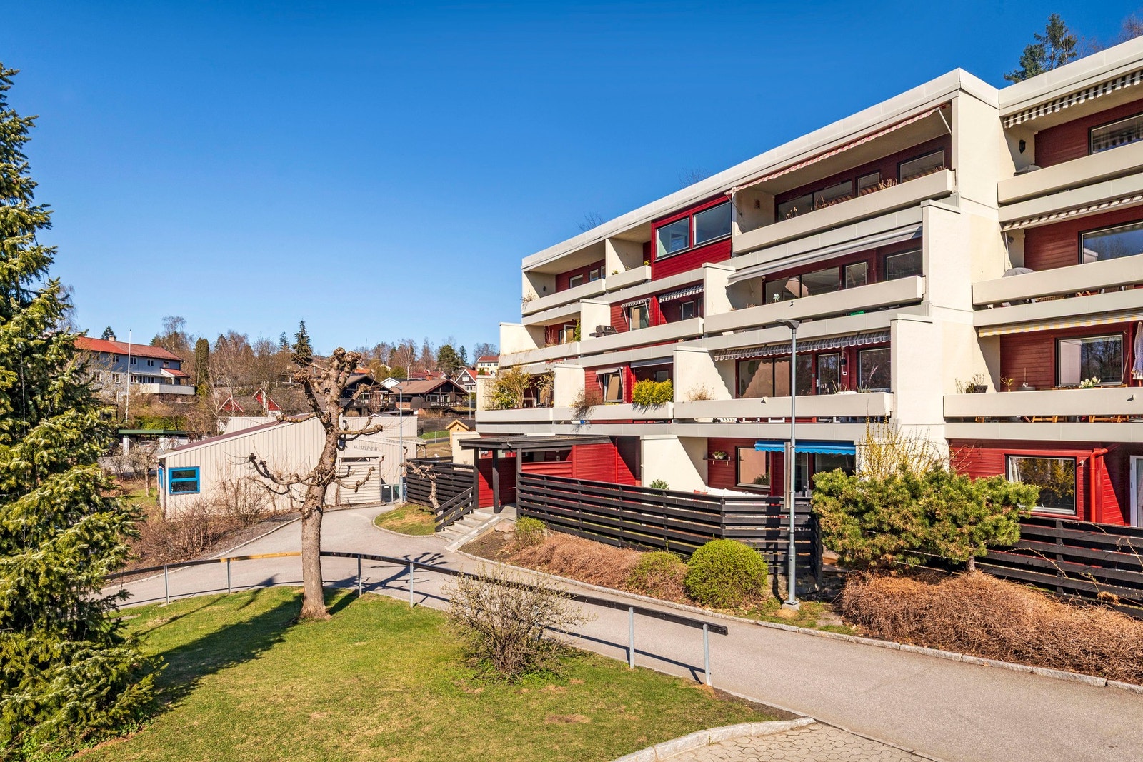 Leiligheten ligger i et rolig boligområde. Galleribilde