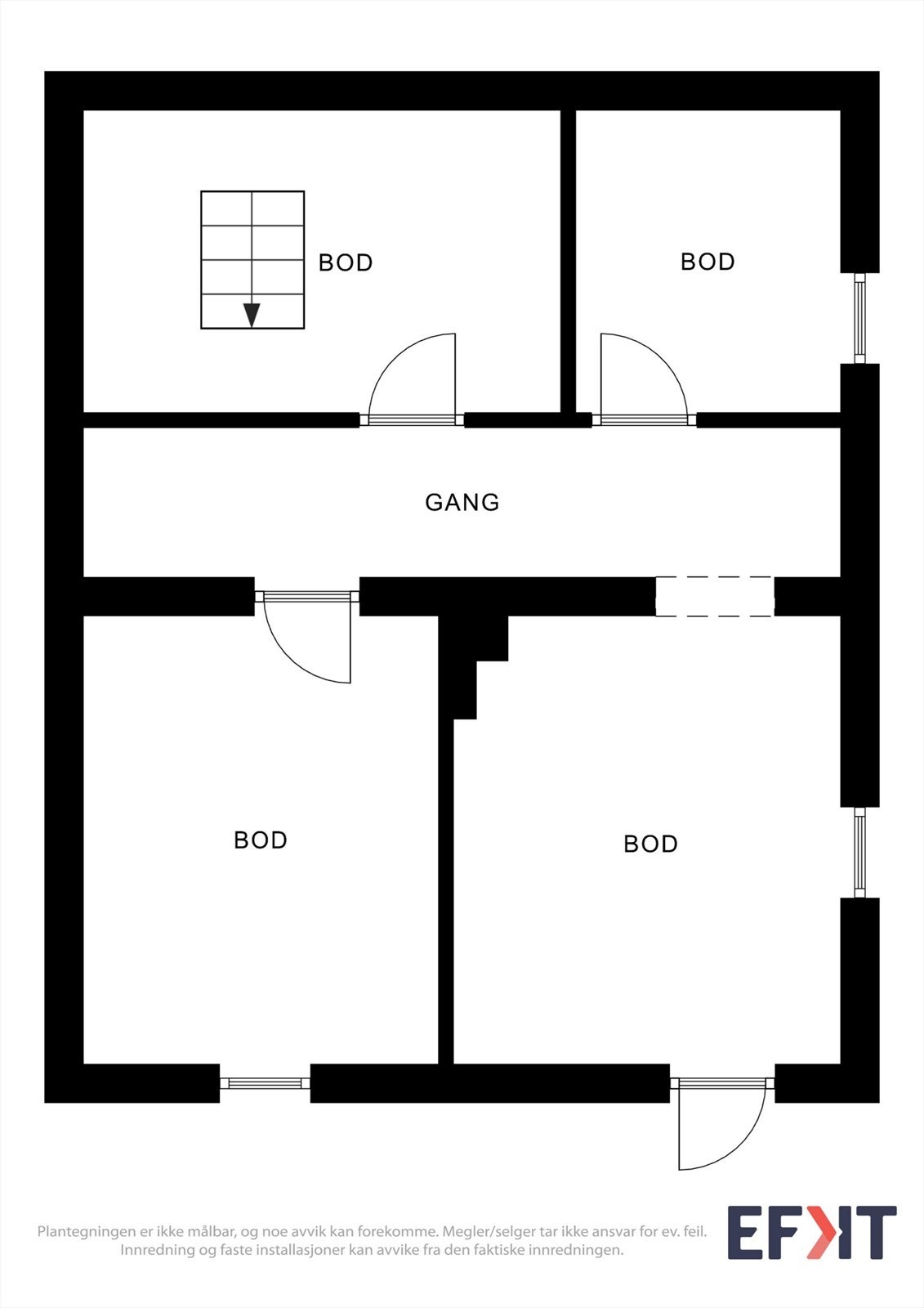 Planløsning kjeller Galleribilde