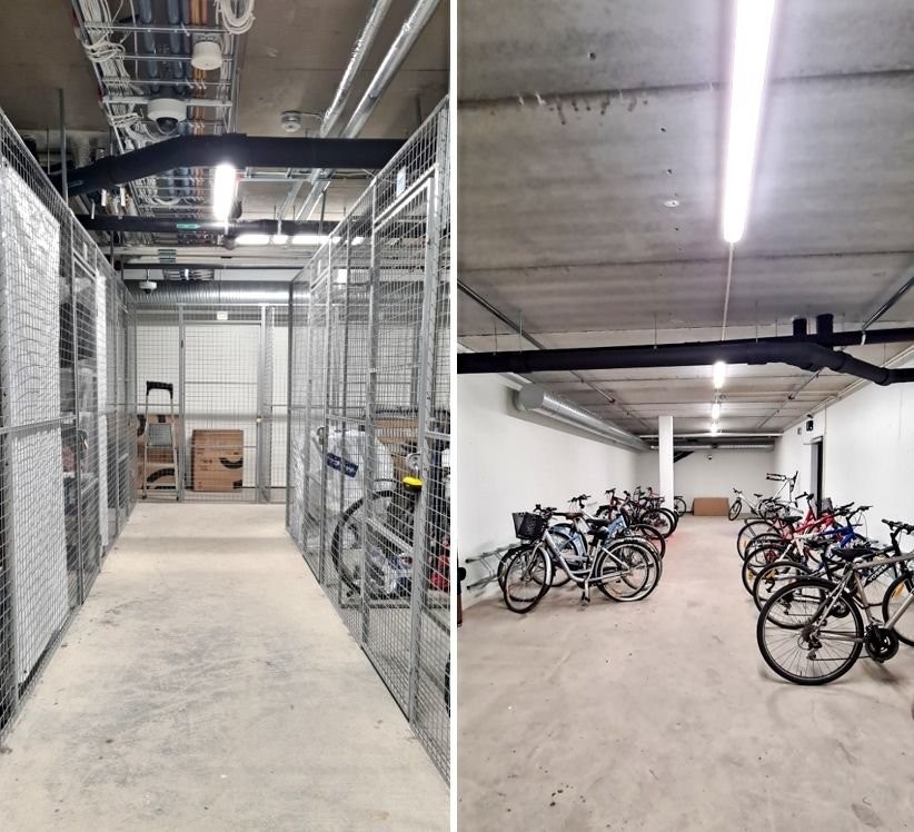 Leiligheten disponerer sportsbod på 6 m² samt tilgang til felles sykkelparkeringsrom. Galleribilde