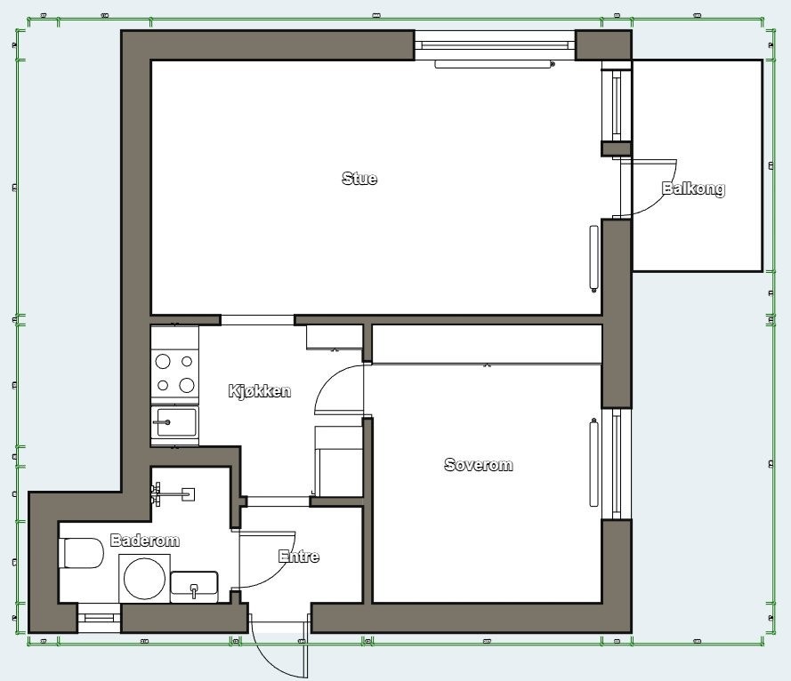 Plantegning Galleribilde