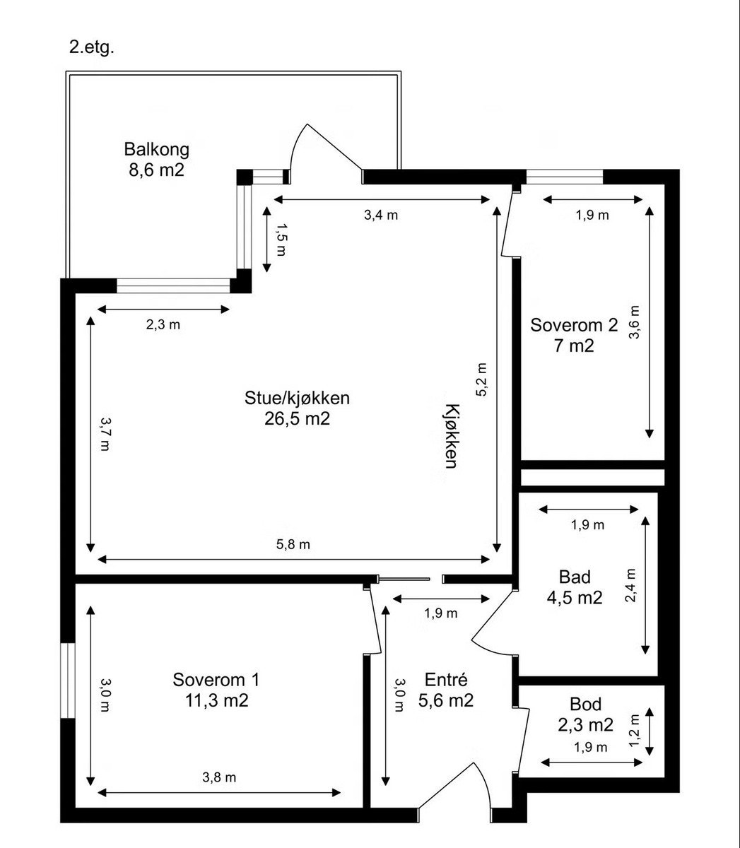 Plantegning Galleribilde