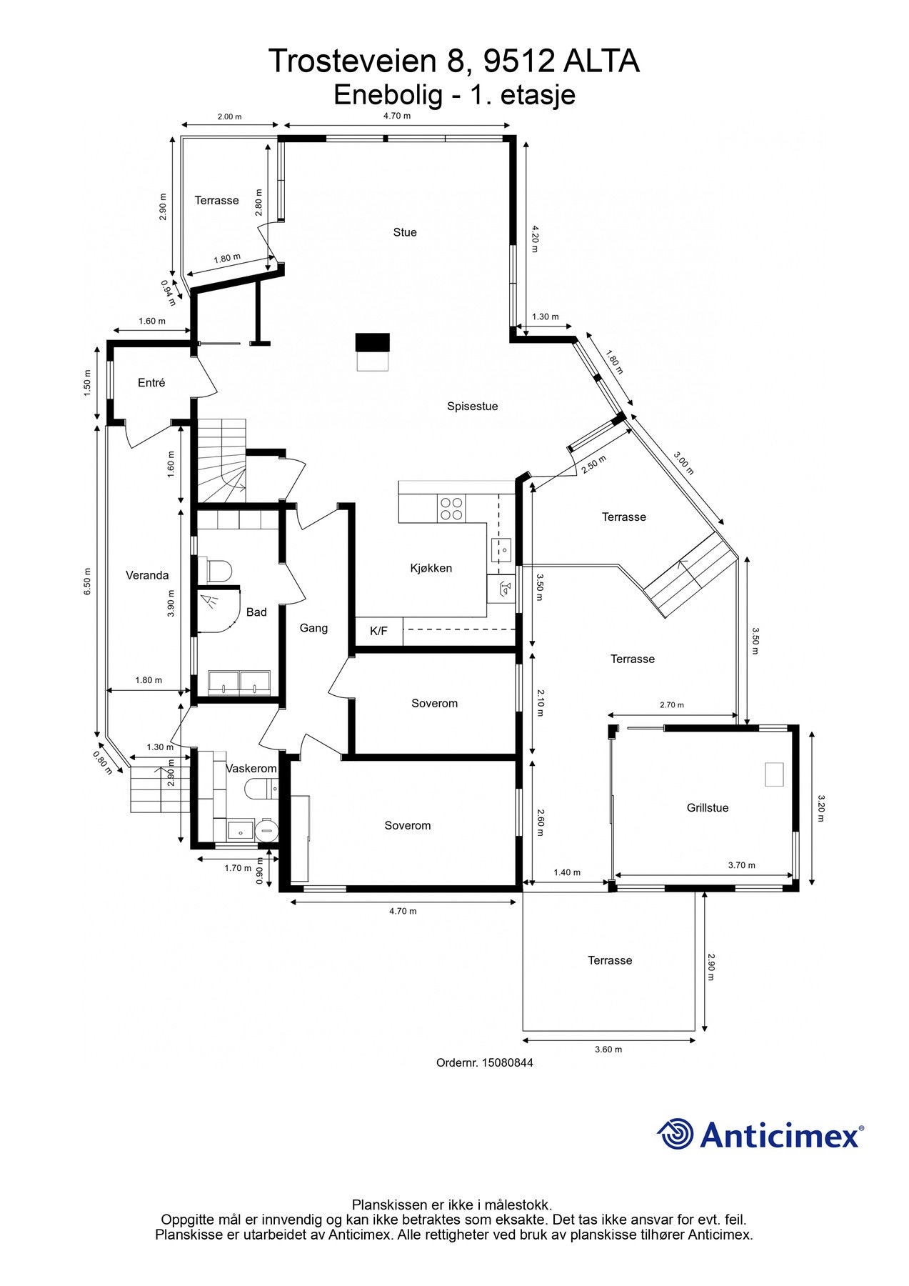 Plantegning 1. etasje. Galleribilde