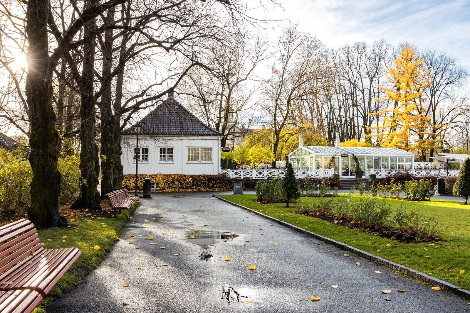 Den hyggelige caféen - Anne på Landet i Frognerparken er i gåavstand fra leiligheten. Galleribilde
