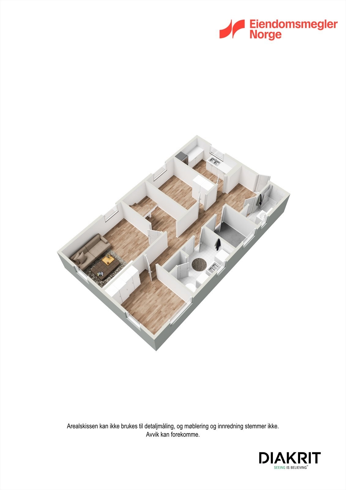 Plantegning u-etg. Galleribilde