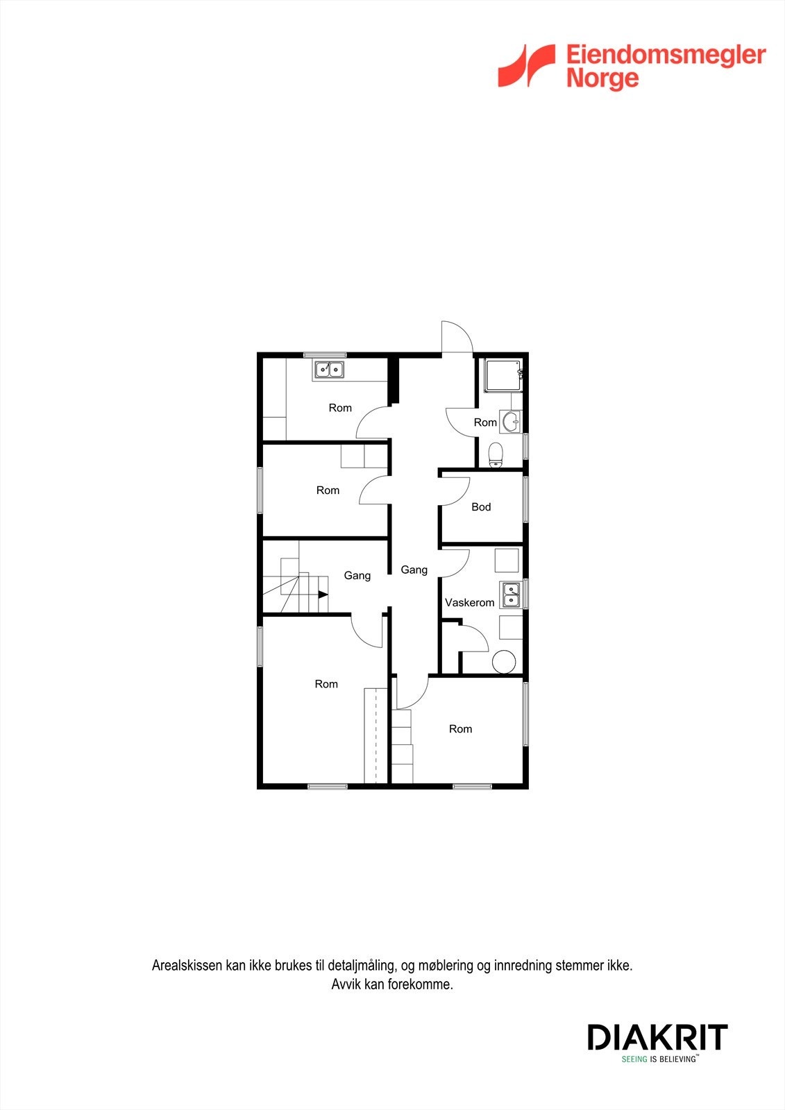 Plantegning u-etg. Galleribilde