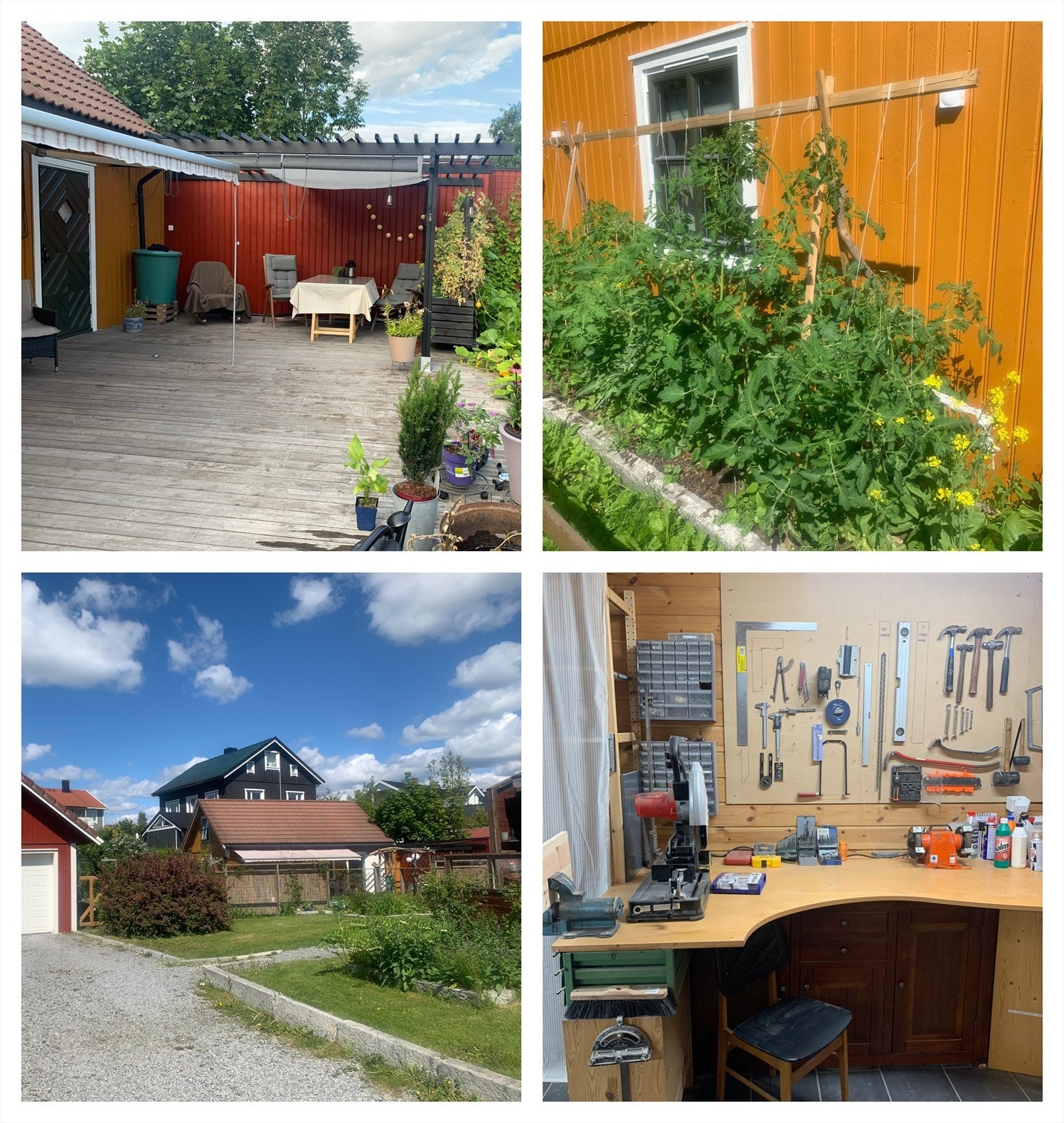 Selgers bilder. En hyggelig eiendom med hage, mulighet for snekkerbod og flere uteplasser. Galleribilde