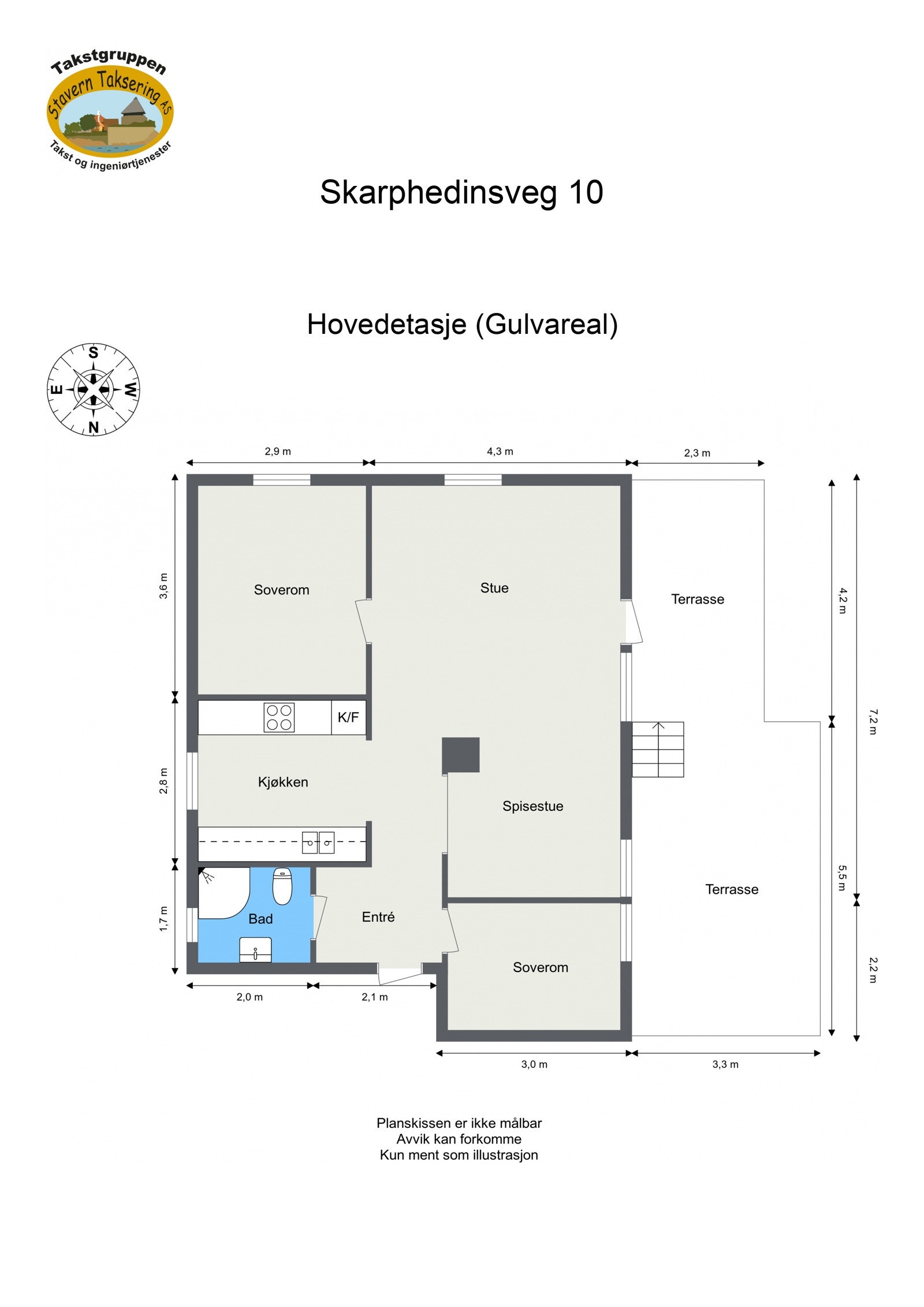 Plantegning - Skarphedinsveg 10 Galleribilde