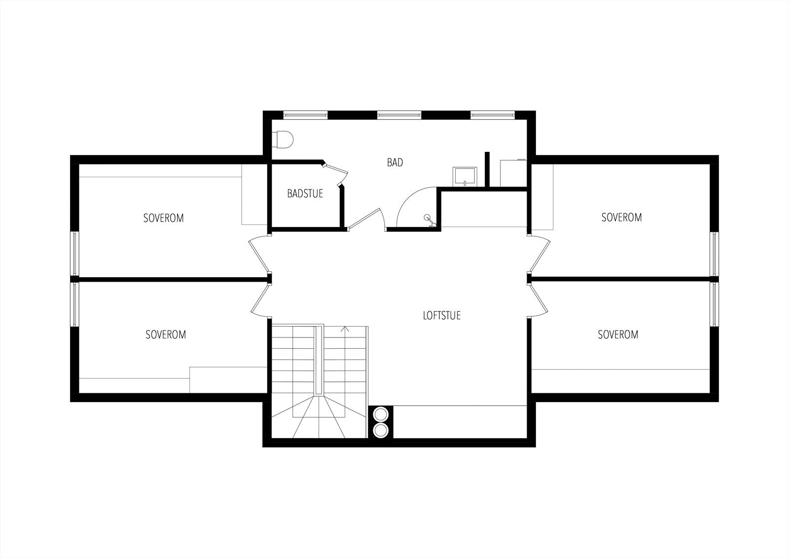 Plantegning 2.etasje Galleribilde