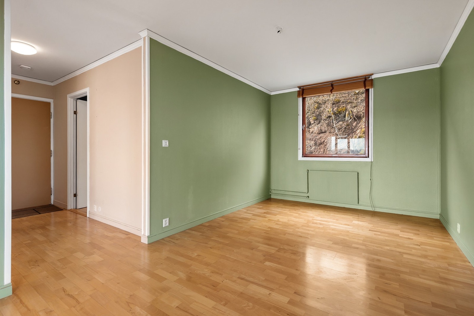 Denne delen av stuen var opprinnelig et soverom Galleribilde