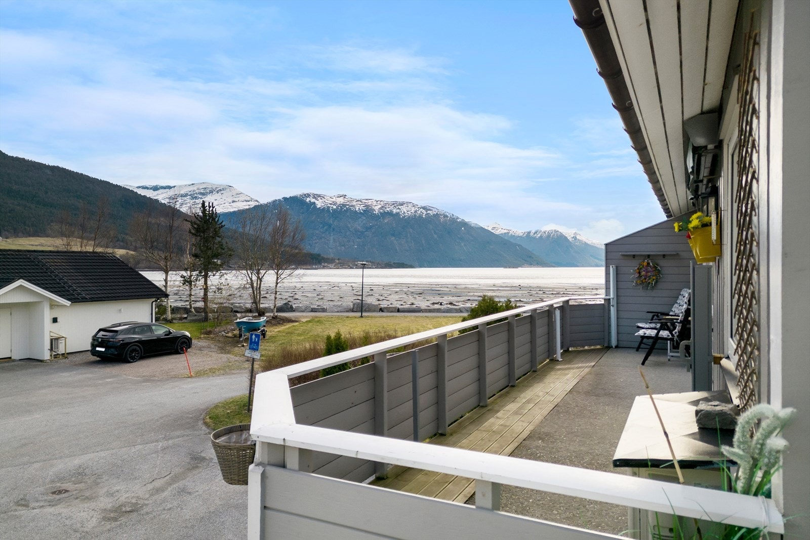Verandaen ble bygget ut i 2018 Galleribilde