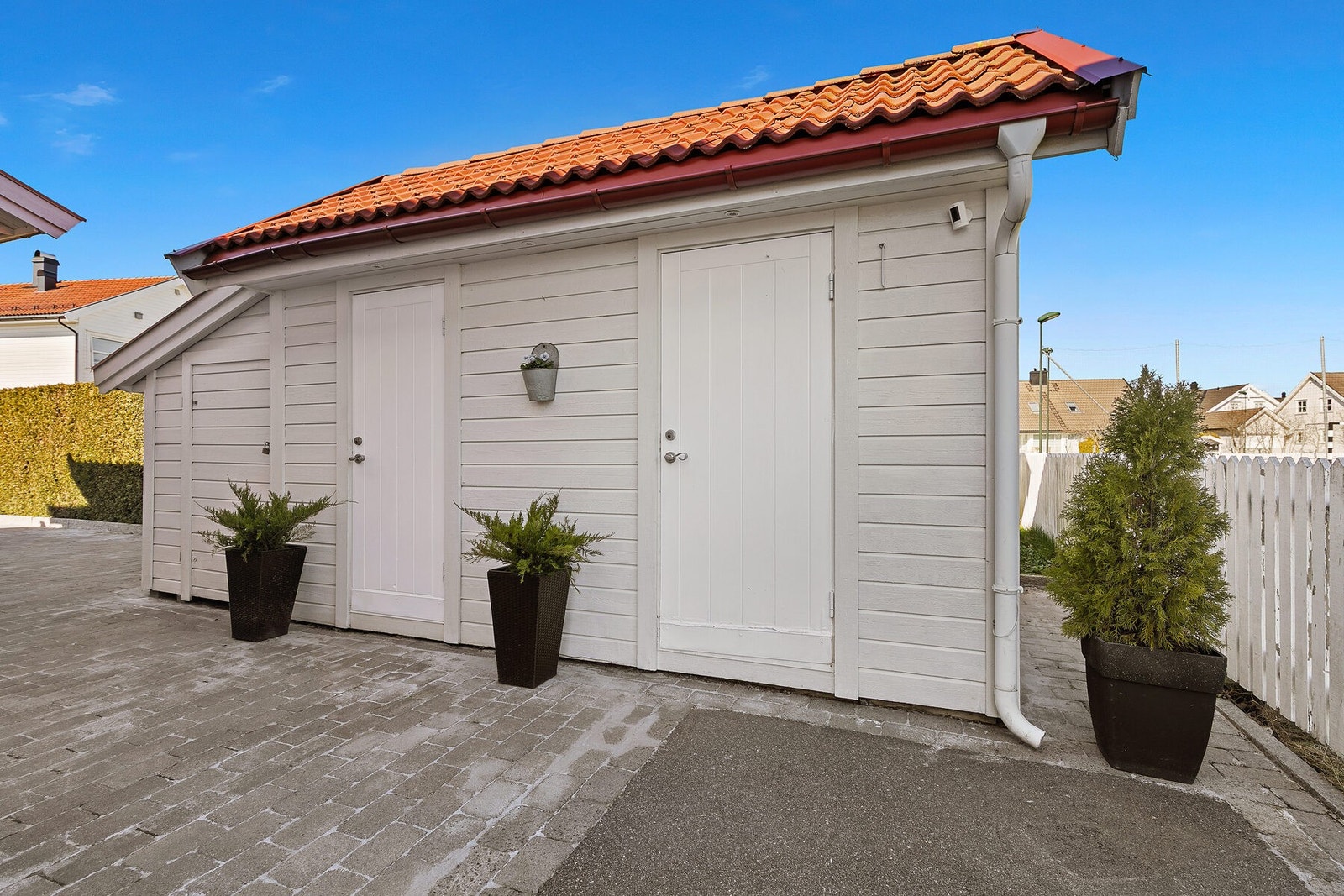 Praktisk utvendig bod Galleribilde