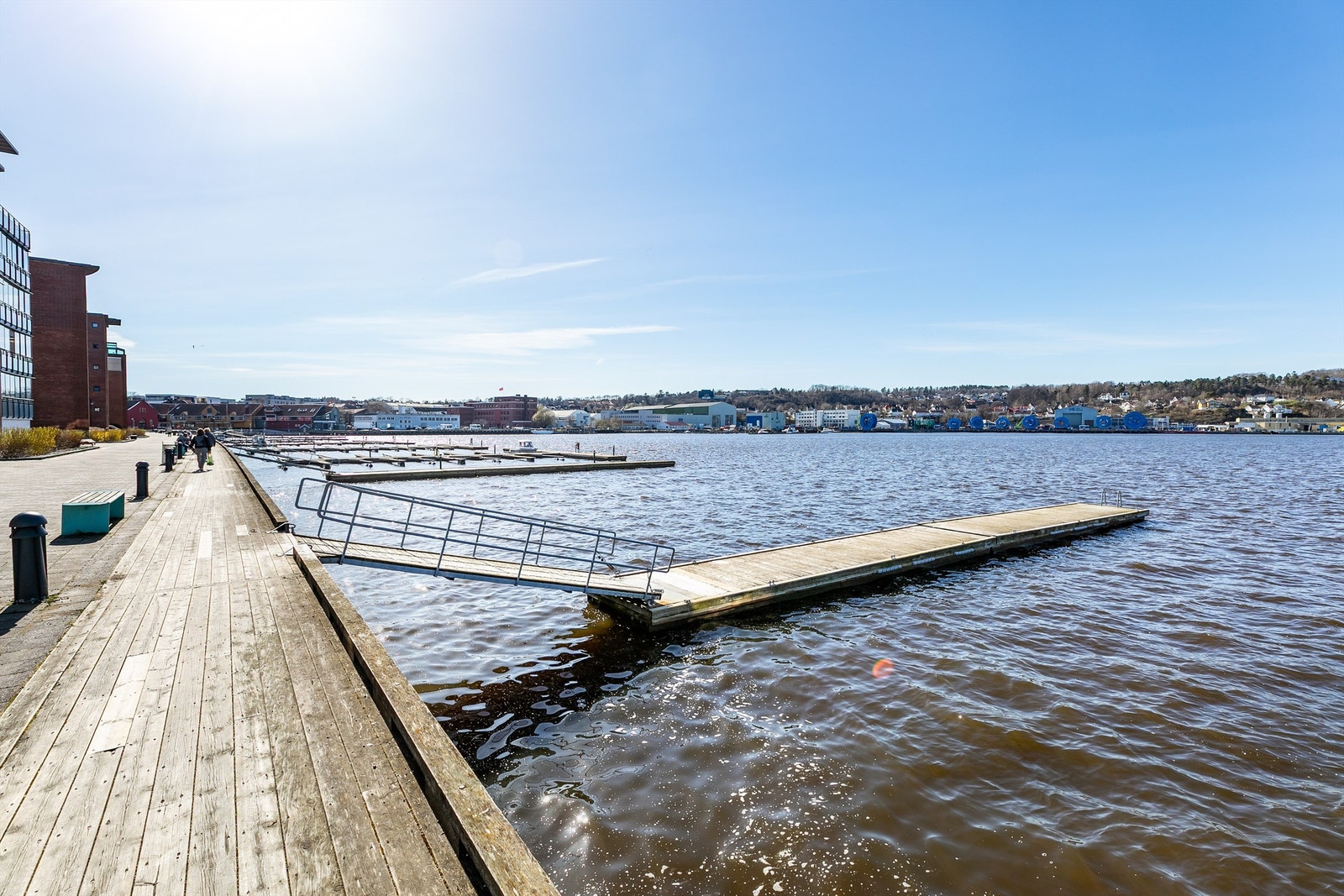 Kajakkbryggen utenfor sameiet er et ypperlig utgangspunkt for padleturer på Mossesundet eller i fjorden utenfor. Galleribilde