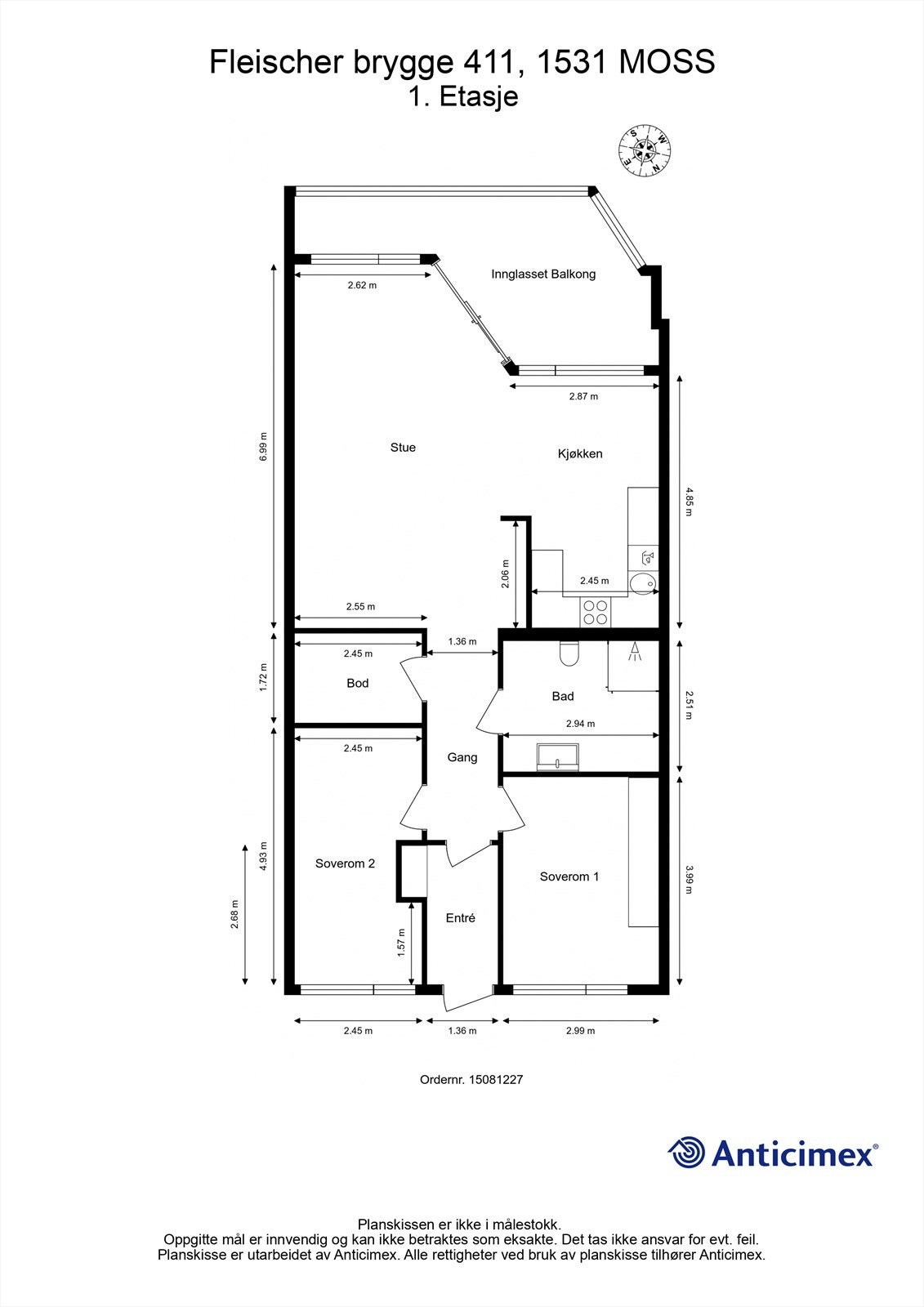 En ekstern bod disponeres også av leiligheten. Galleribilde