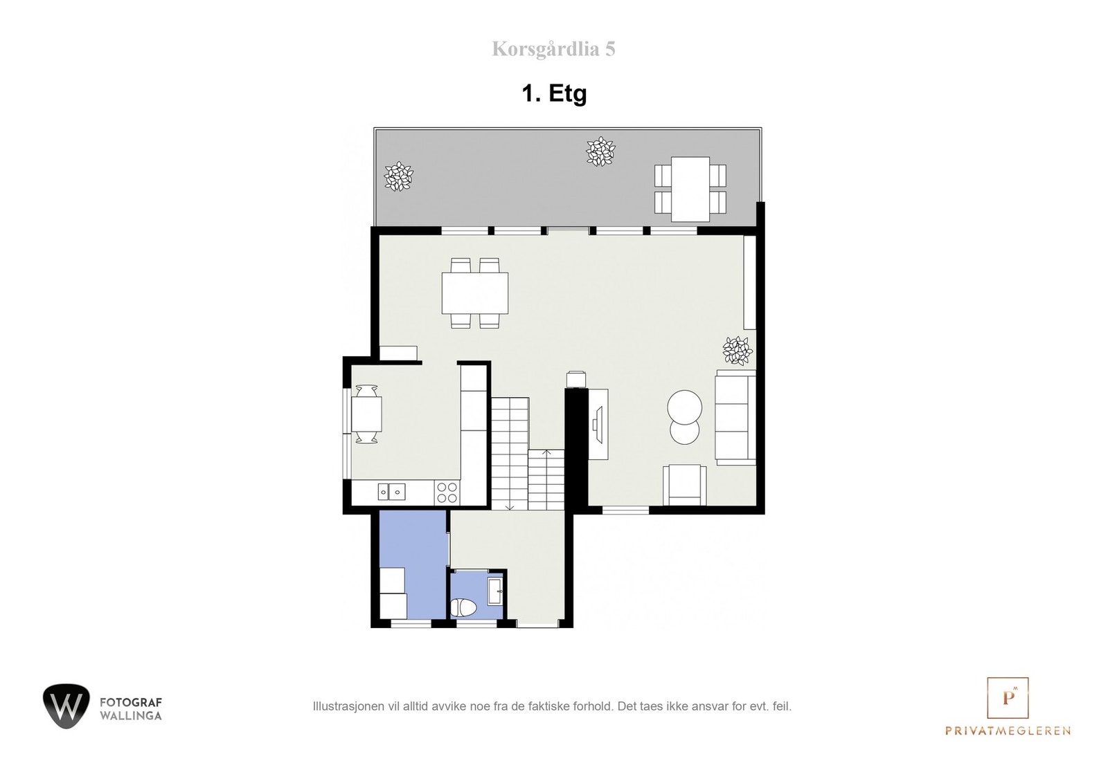 Plantegning første etasje. Galleribilde