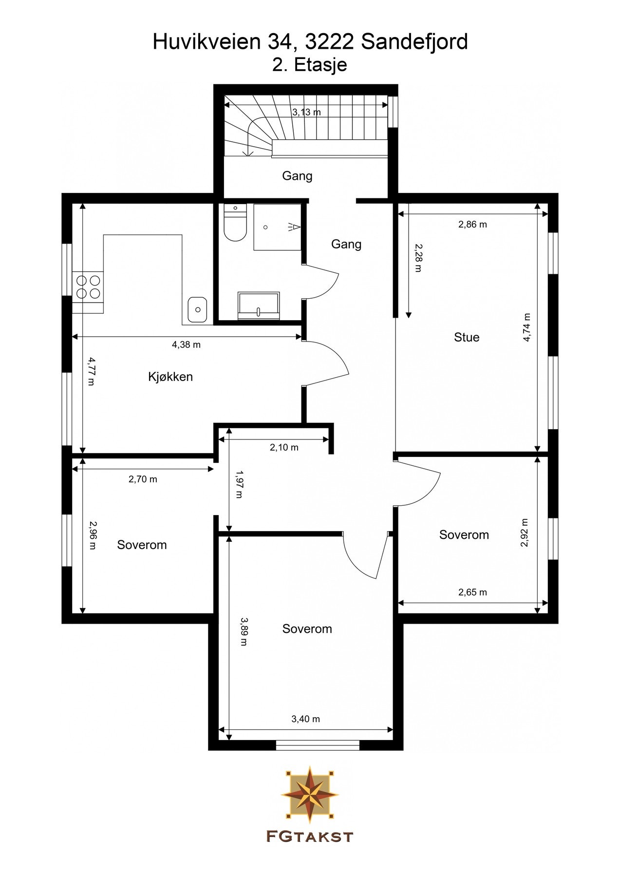 Plantegning 2.etasje Galleribilde
