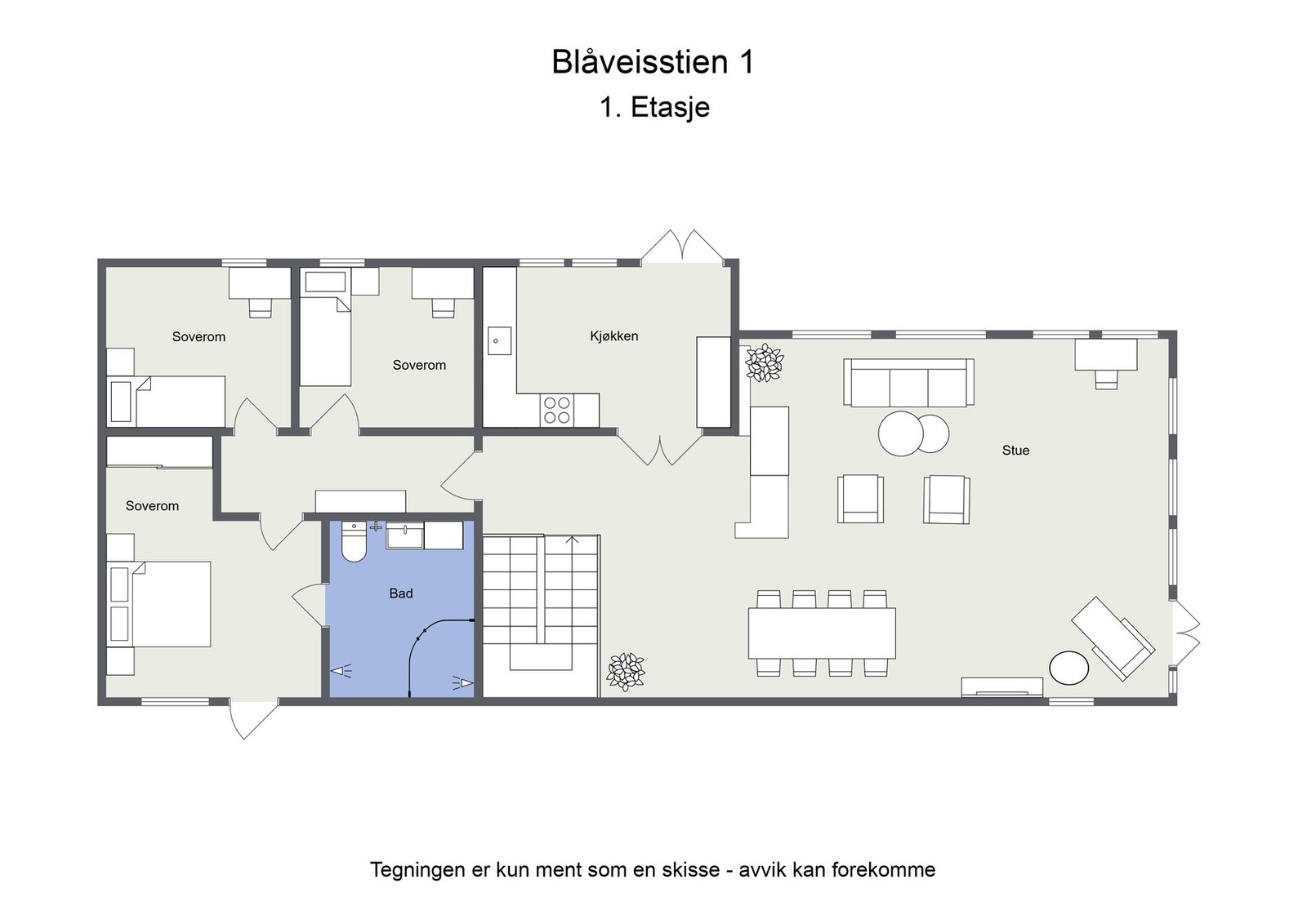 Plantegning 2. etg Galleribilde