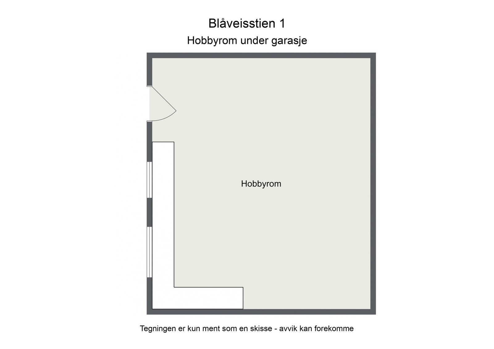 Plantegning garasje u. etg Galleribilde