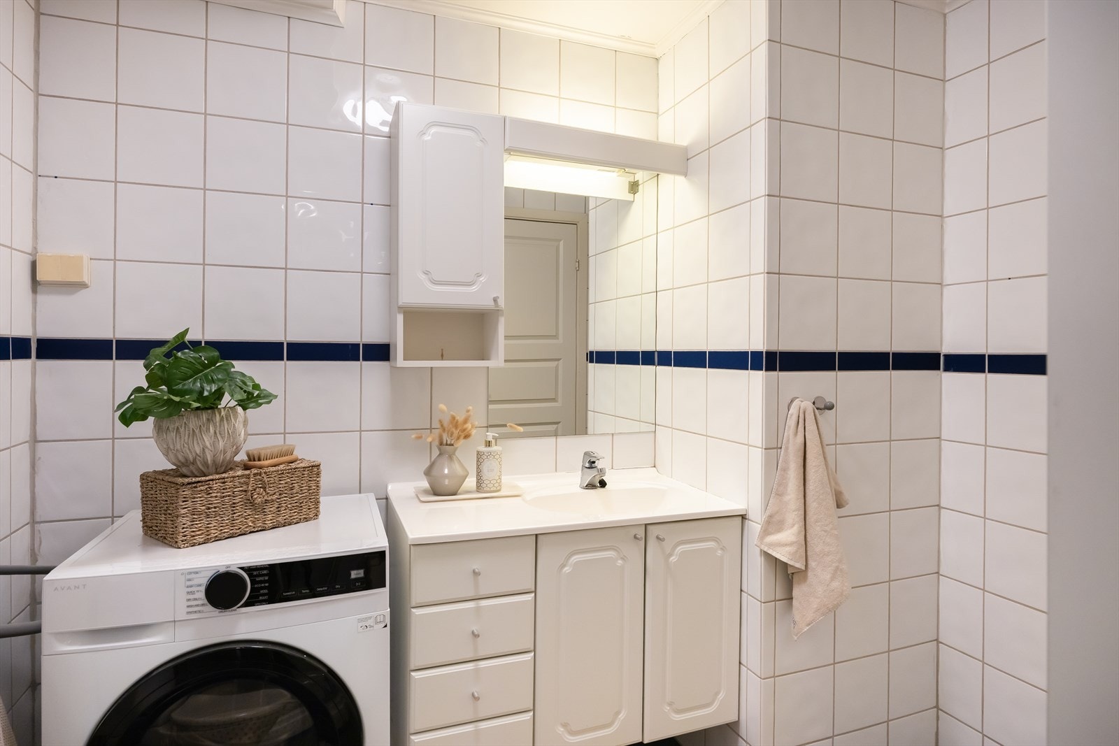 Det er også opplegg for vaskemaskin. Galleribilde